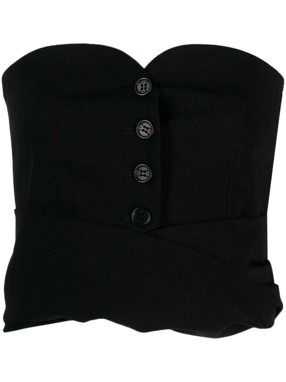 Philosophy Di Lorenzo Serafini wraparound bustier top - Black von Philosophy Di Lorenzo Serafini