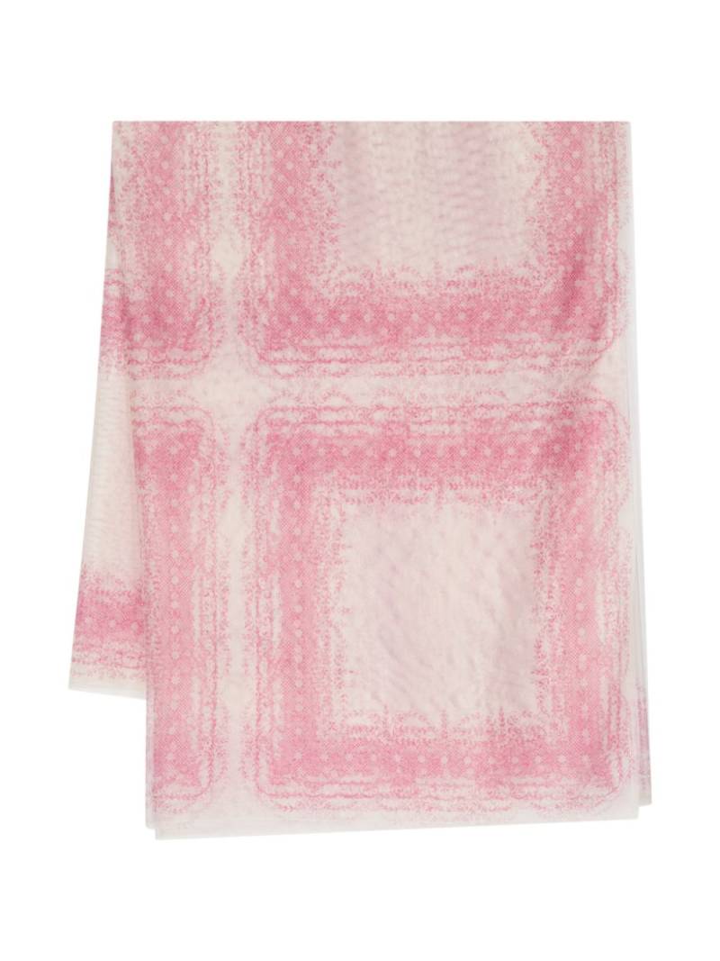 Philosophy Di Lorenzo Serafini floral-print mesh scarf - Neutrals von Philosophy Di Lorenzo Serafini