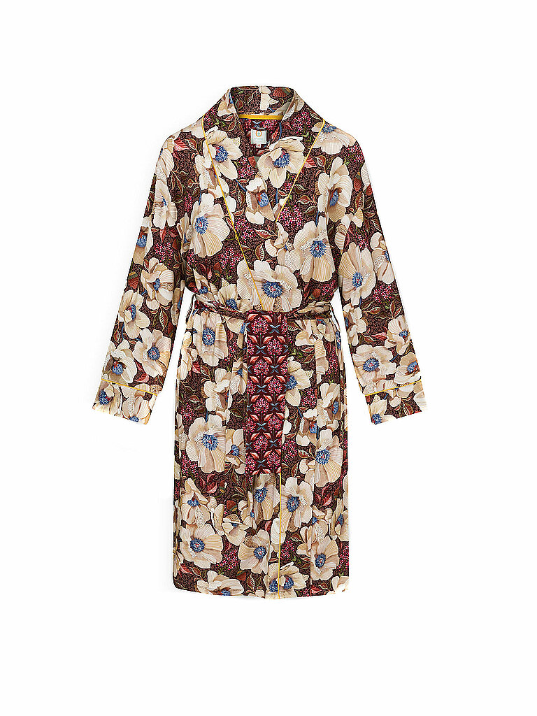 PIP STUDIO Morgenmantel - Kimono NISHA ROSITA braun | L von PiP Studio