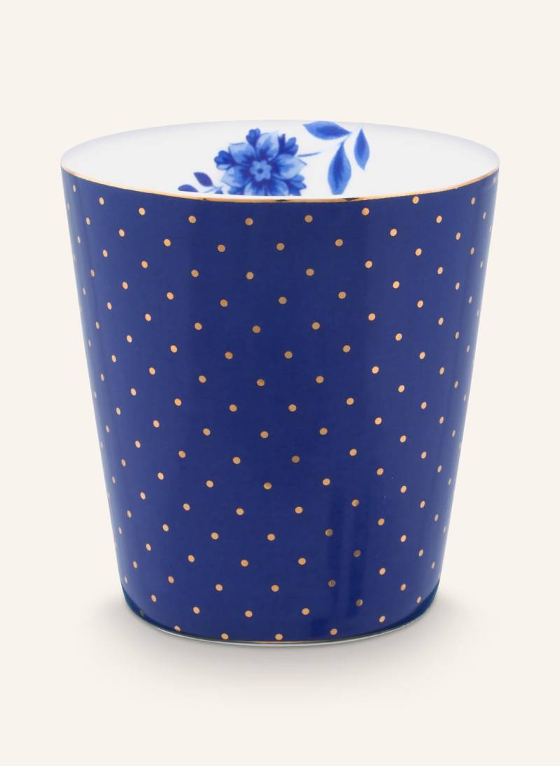 Pip Studio Set Royal Dots: Becher Und Teebeutelablage blau von PiP Studio