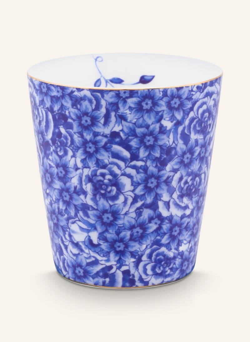 Pip Studio Set Royal Flower: Becher Und Teebeutelablage blau von PiP Studio