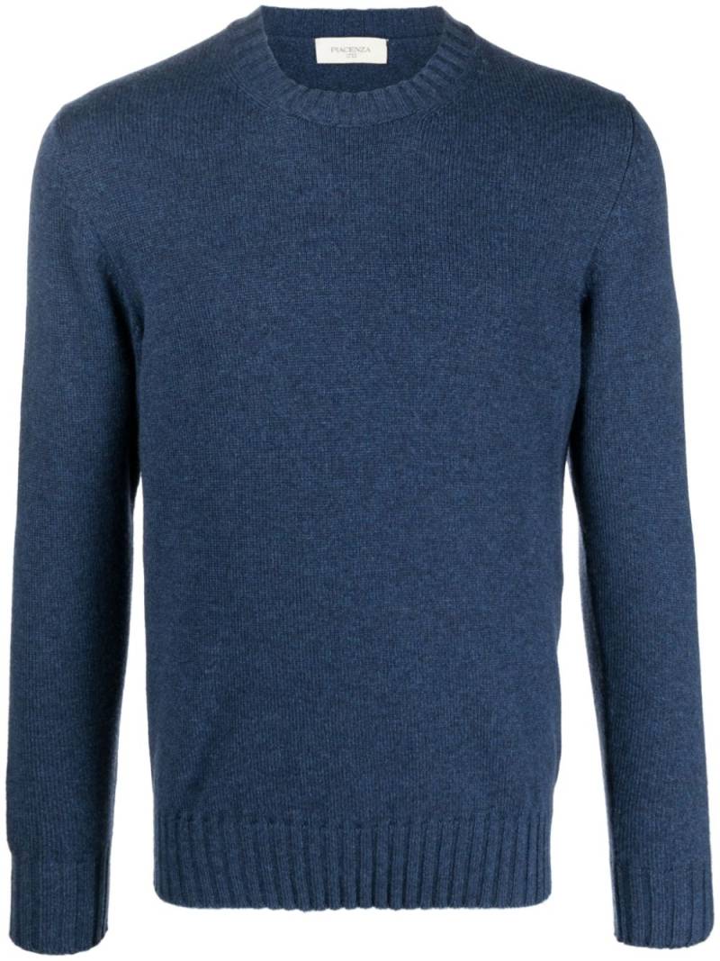 Piacenza Cashmere crew-neck cashmere jumper - Blue von Piacenza Cashmere