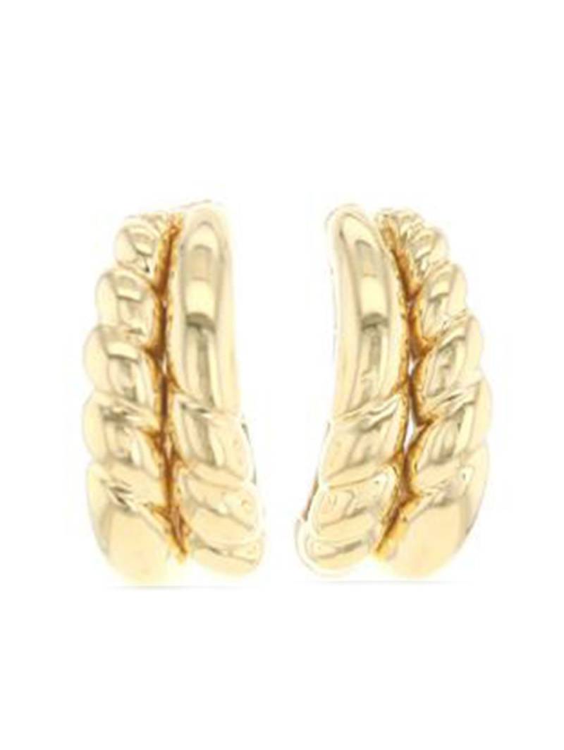 Piaget yellow gold chunky hoop earrings von Piaget