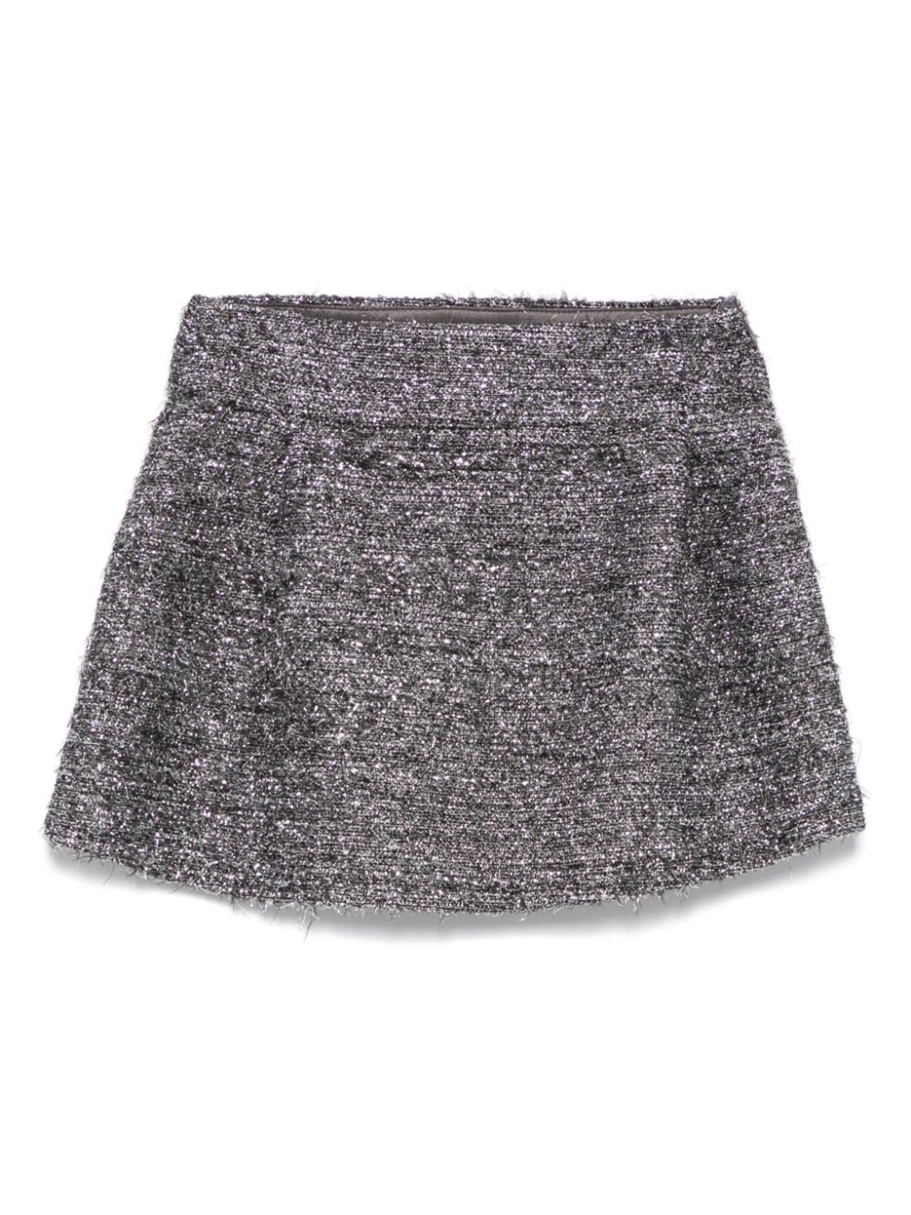 Piccola Ludo textured mini skirt - Grey von Piccola Ludo