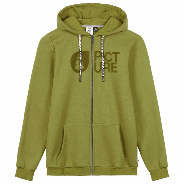 Picture - Basement Flock Zip Hoodie - Hoodie Gr L;M;S;XL;XXL grau;grau/weiß von Picture