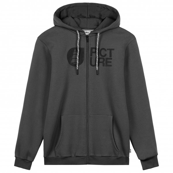 Picture - Basement Flock Zip Hoodie - Hoodie Gr L grau von Picture