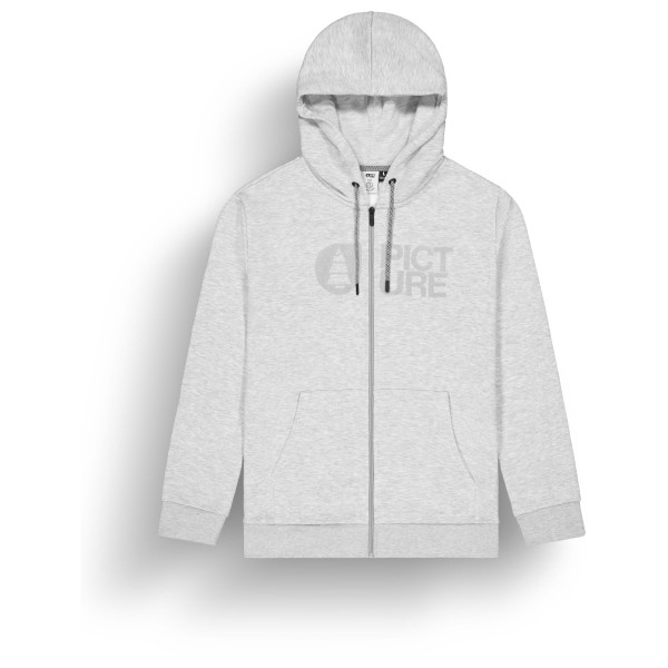 Picture - Basement Flock Zip Hoodie - Hoodie Gr L grau/weiß von Picture