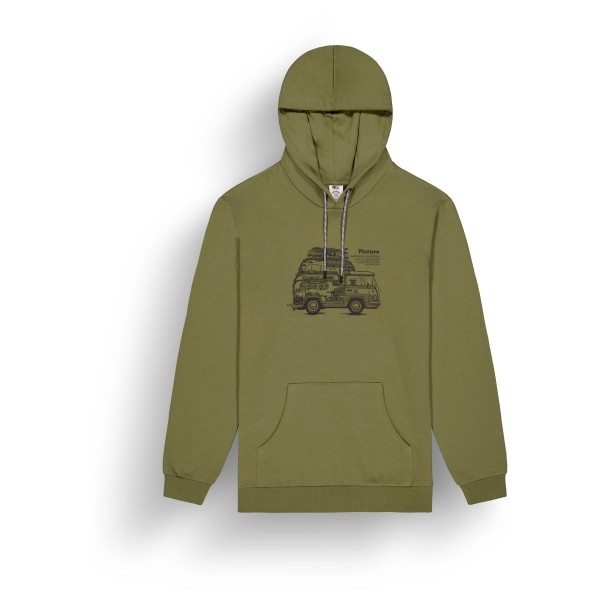 Picture - D&S Dogtravel Hoodie - Fleecepullover Gr S oliv von Picture