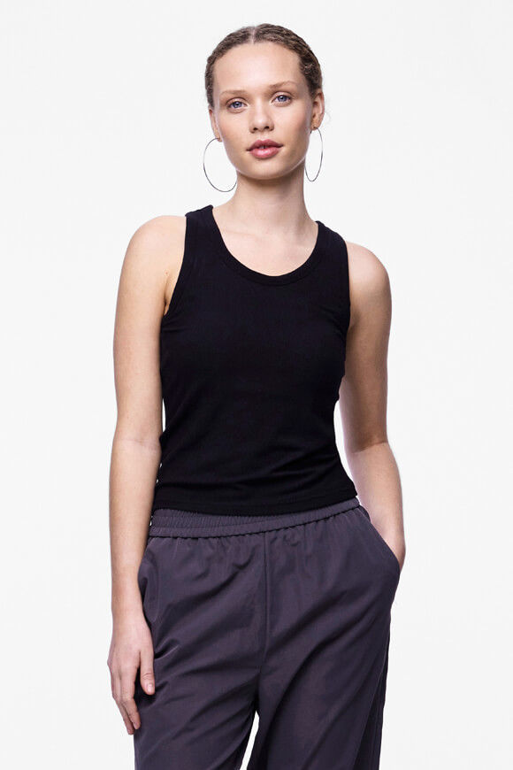 Pieces Geripptes Tanktop | Black | Damen  | XS von Pieces