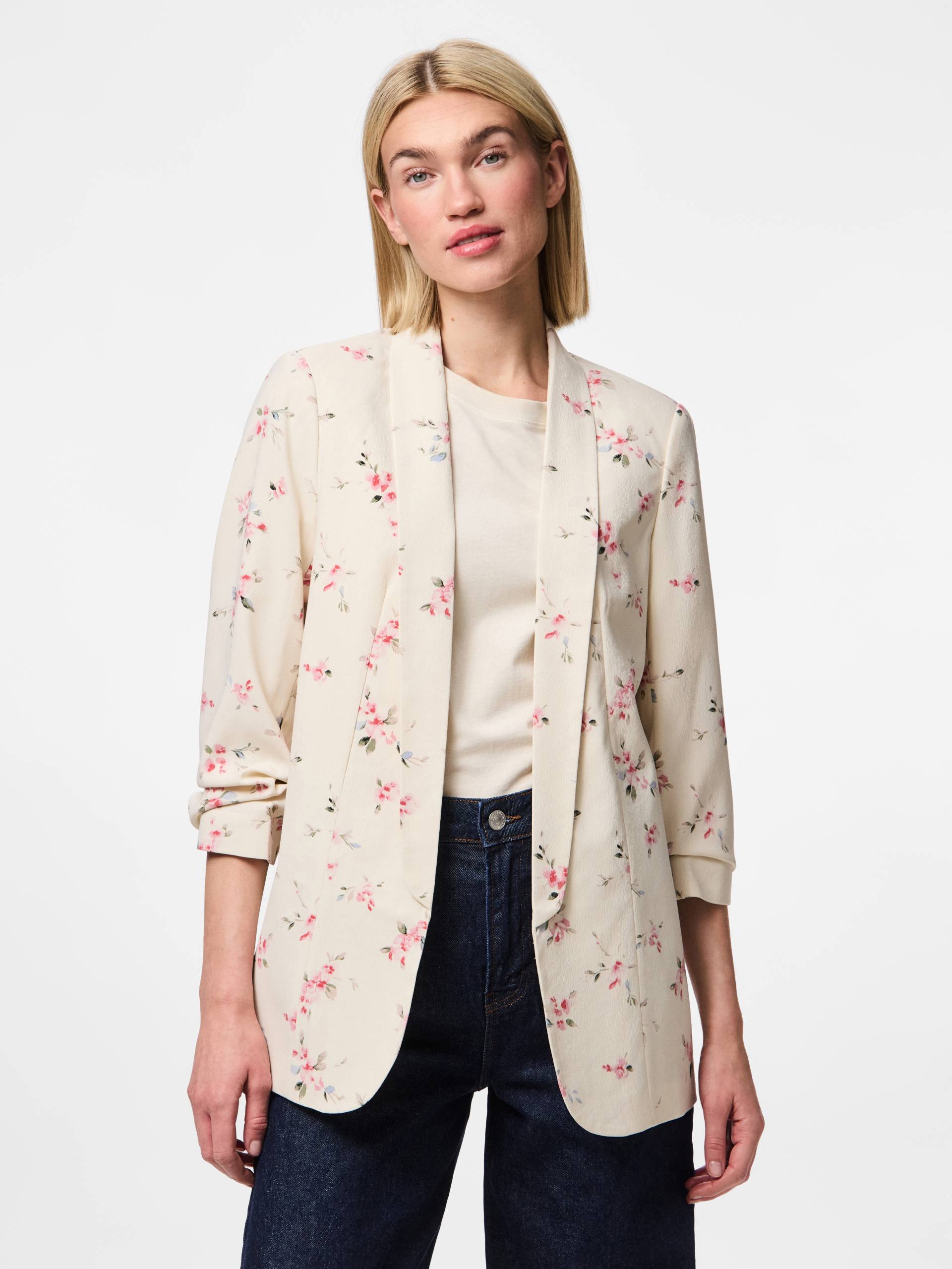 pieces Blusenblazer »PCBOSELLA 3/4 PRINTED BLAZER NOOS«, mit 3/4 Ärmel von Pieces