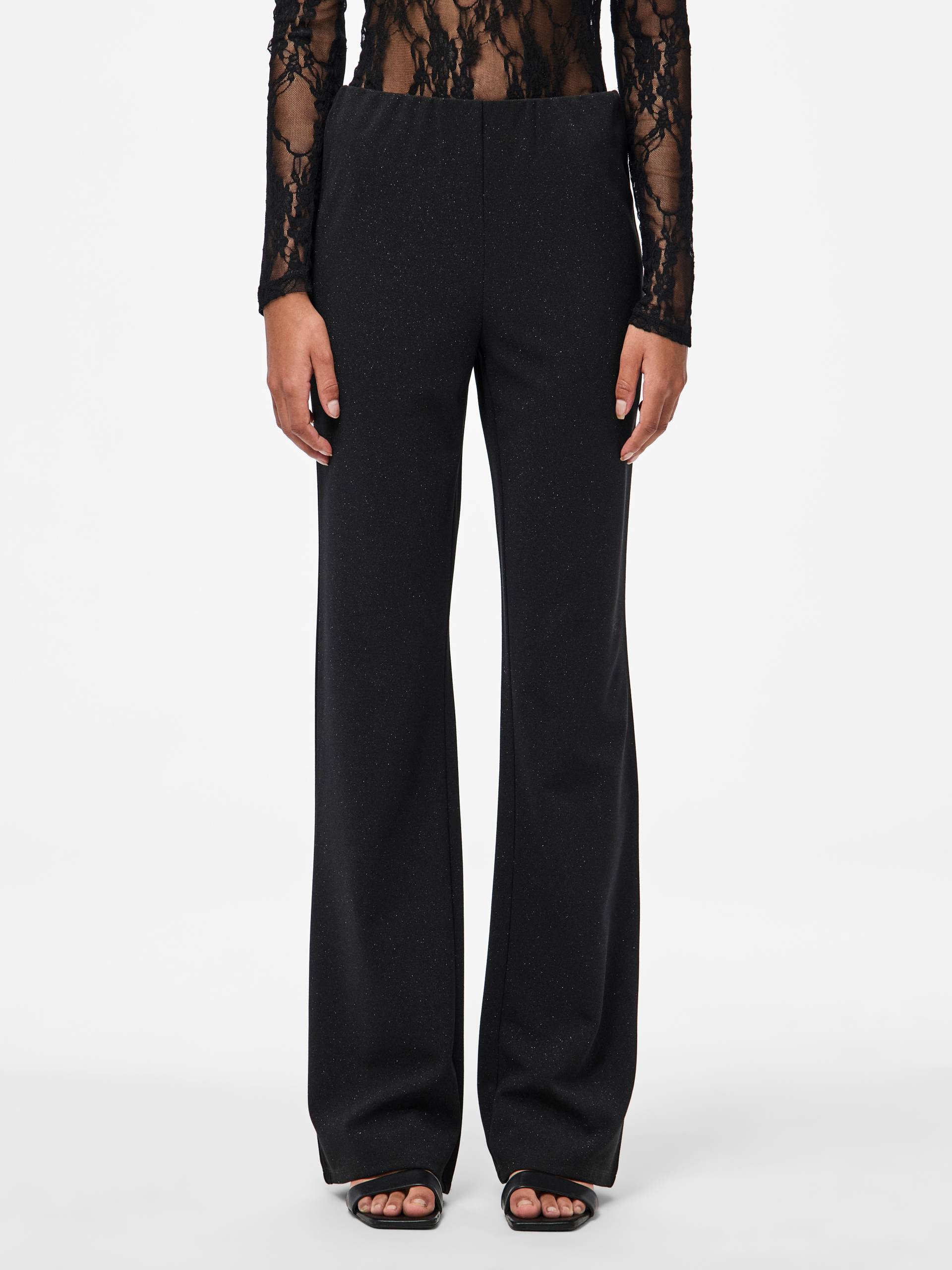 pieces Bootcuthose »PCPAIGE HW FLARED PANTS BC«, mit Glitzer-Effekt pieces Bootcuthose »PCPAIGE HW FLARED PANTS BC«, mit Glitzer-Effekt von Pieces