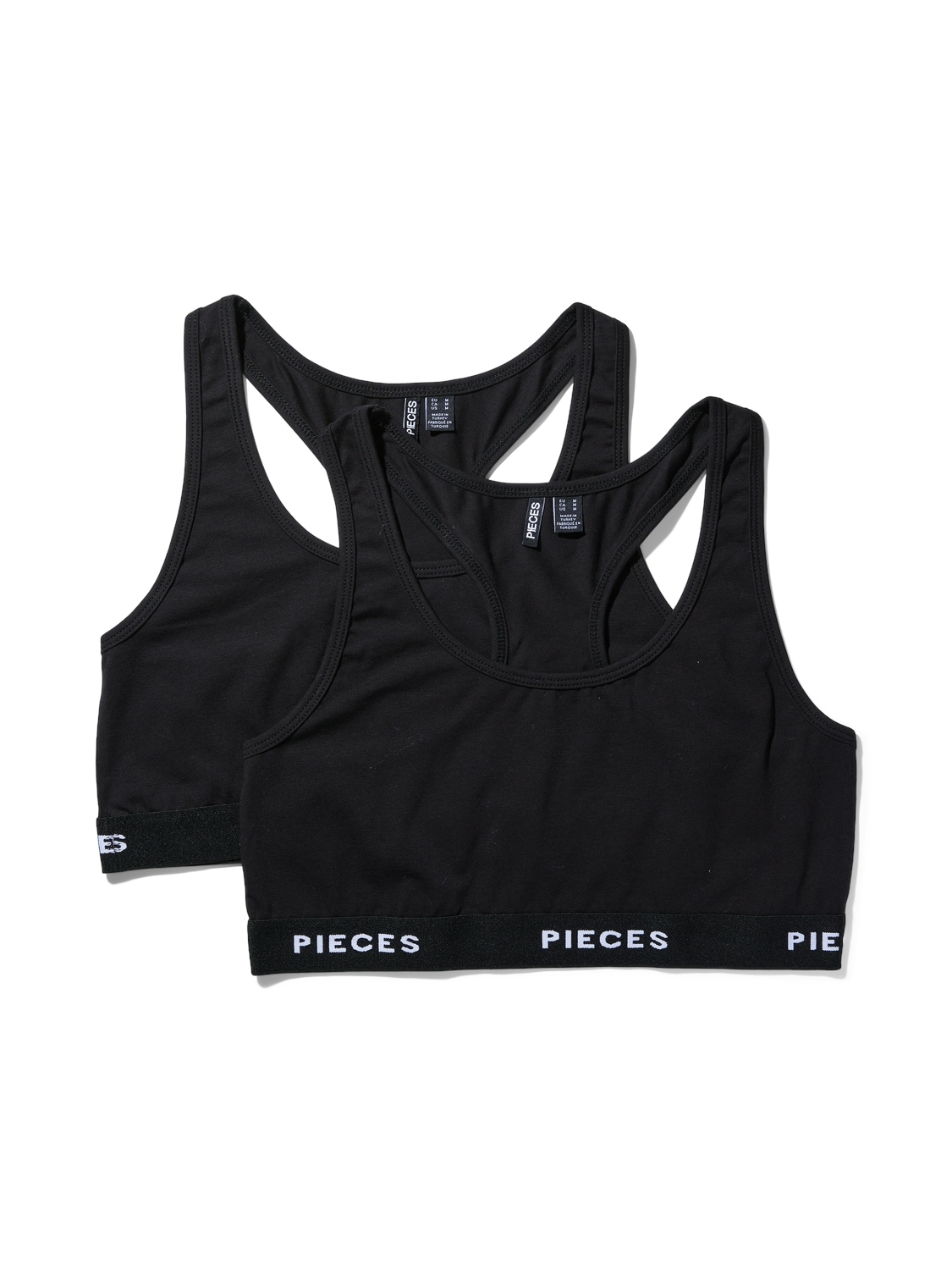 pieces Bustier »PCLOGO LADY TOP 2 PACK NOOS BC« von Pieces