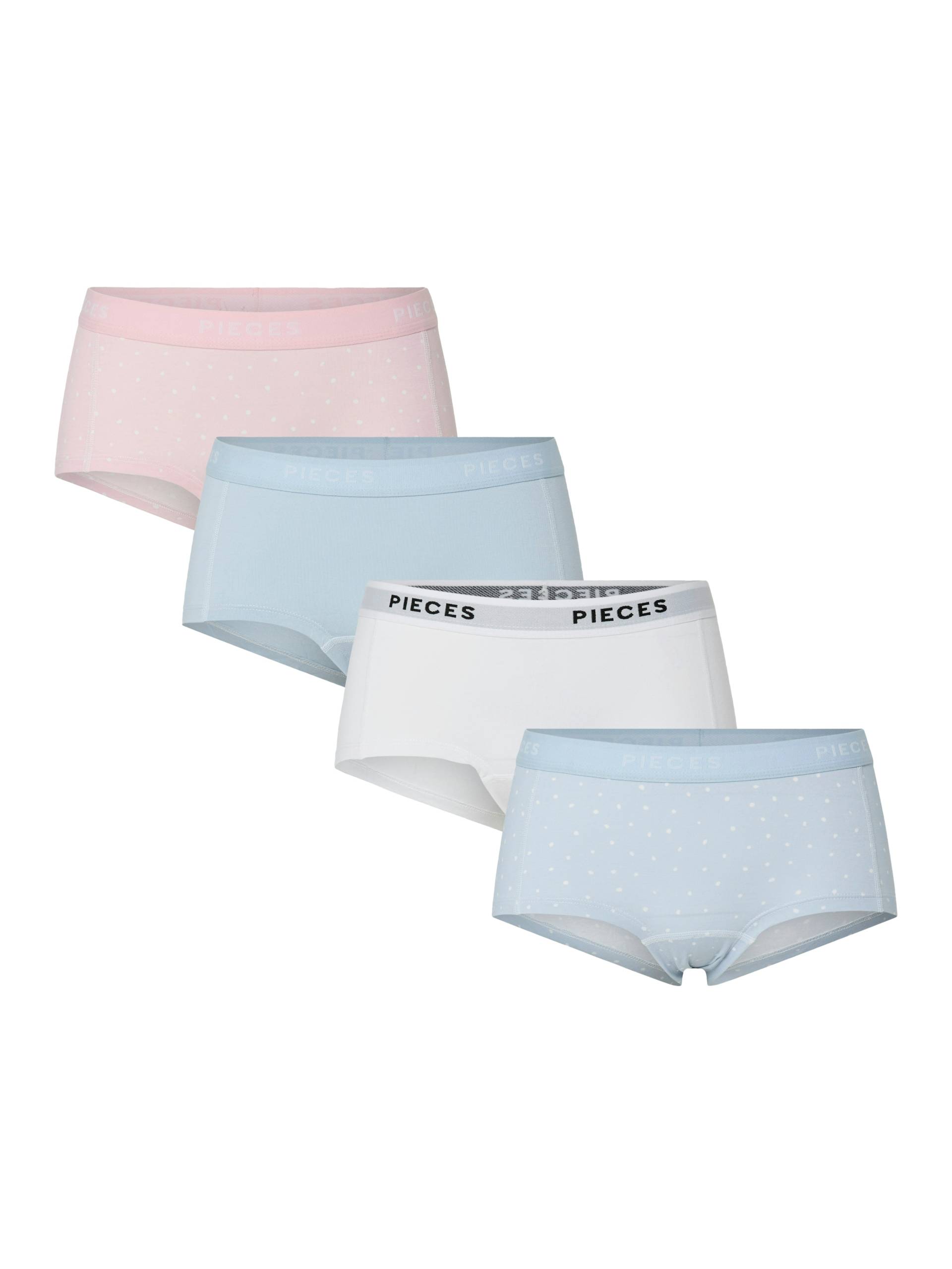 pieces Hipster »PCLOGO LADY 4 PACK AOP/SOLID NOOS BC«, (Packung, 4 St.) von Pieces