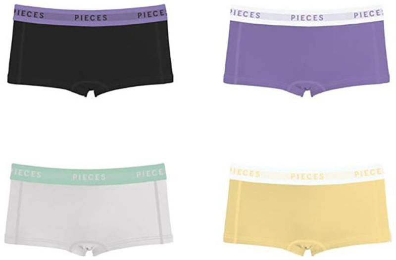 pieces Hipster »PCLOGO LADY 4 PACK SOLID NOOS BC«, (Packung, 4 St., 4er-Pack) von Pieces