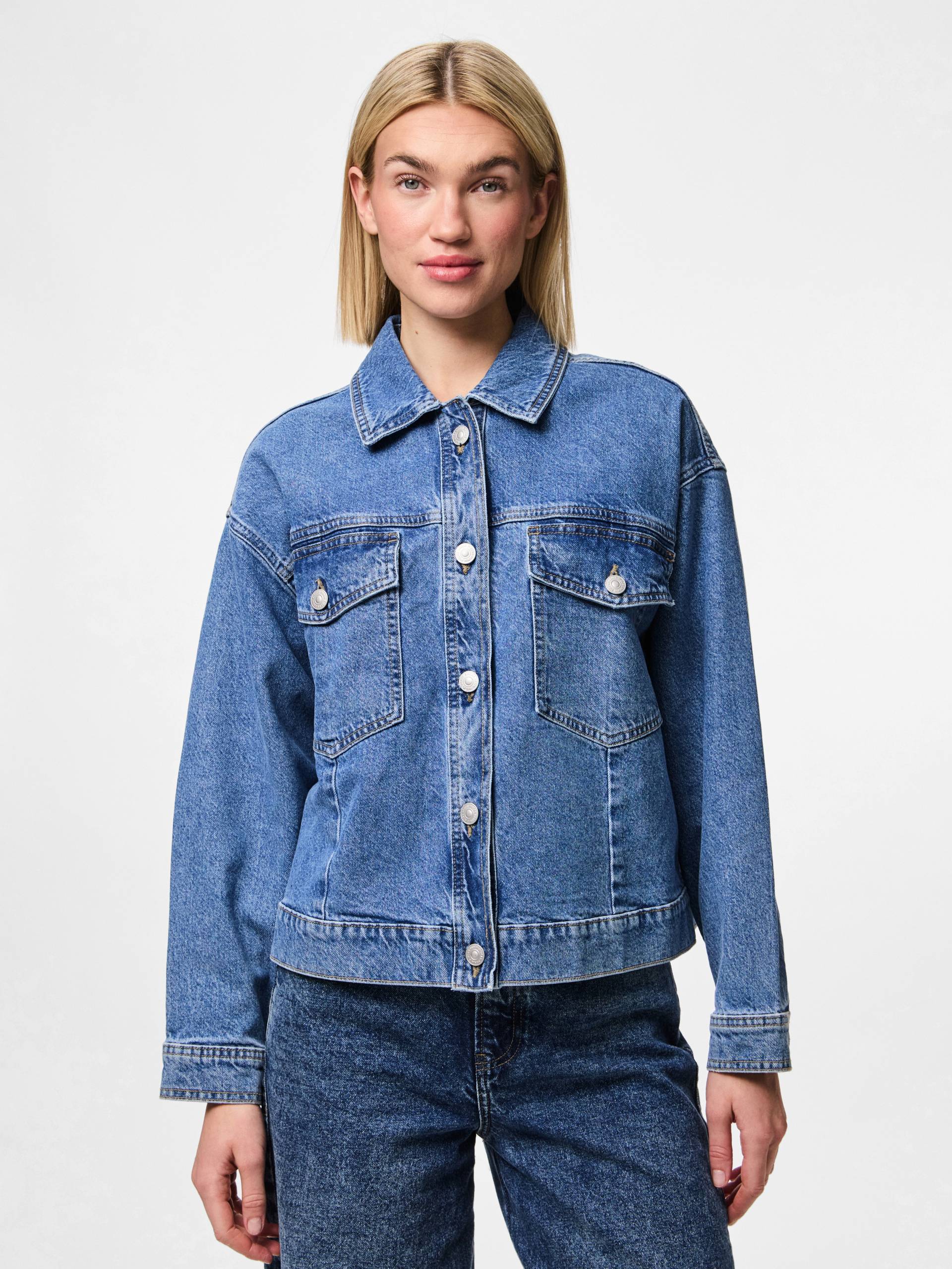 pieces Jeansjacke »PCELMA DENIM JACKET NOOS BC«, ohne Kapuze von Pieces