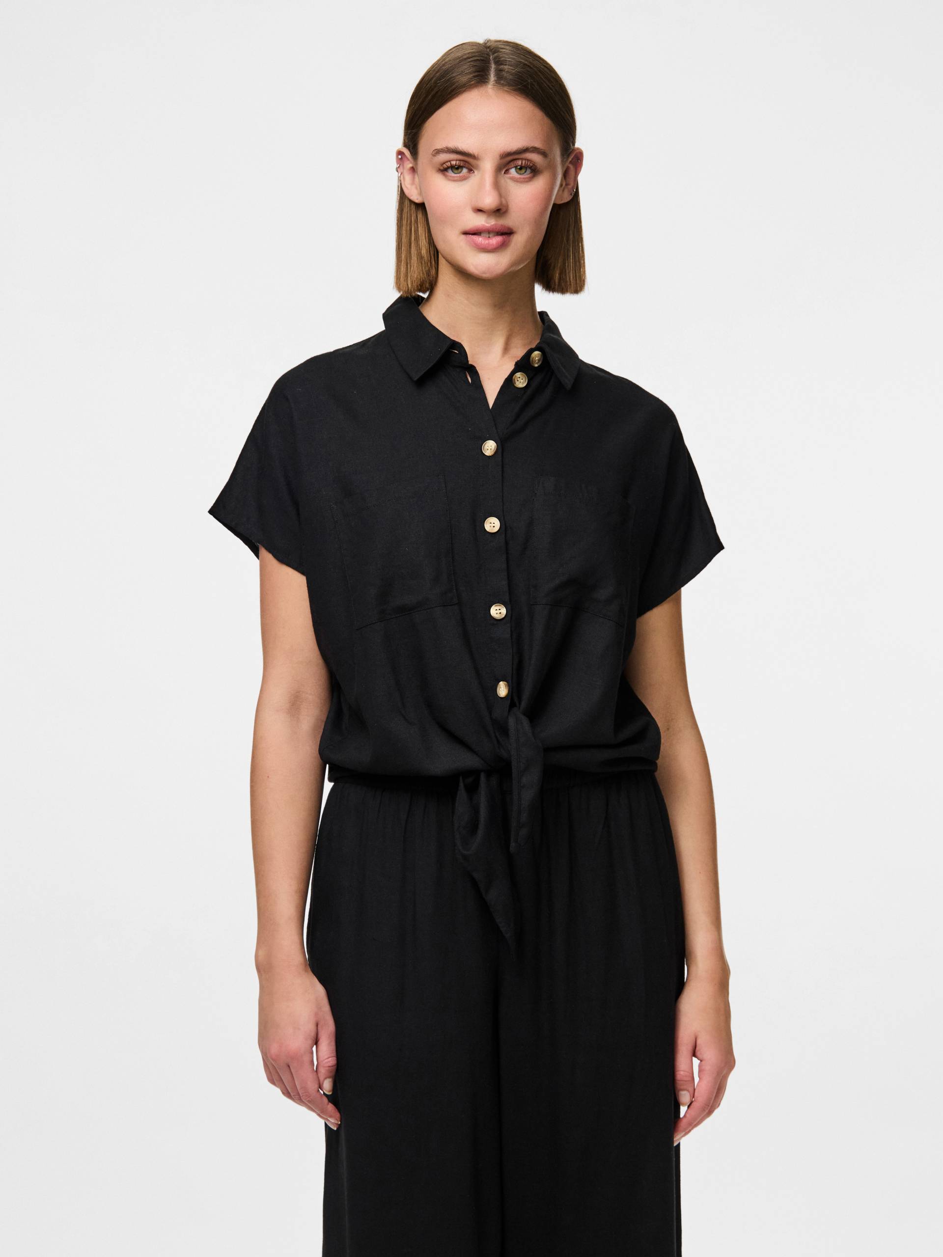 pieces Kurzarmbluse »PCPIA SS TIE SHIRT WVN NOOS« pieces Kurzarmbluse »PCPIA SS TIE SHIRT WVN NOOS« von Pieces