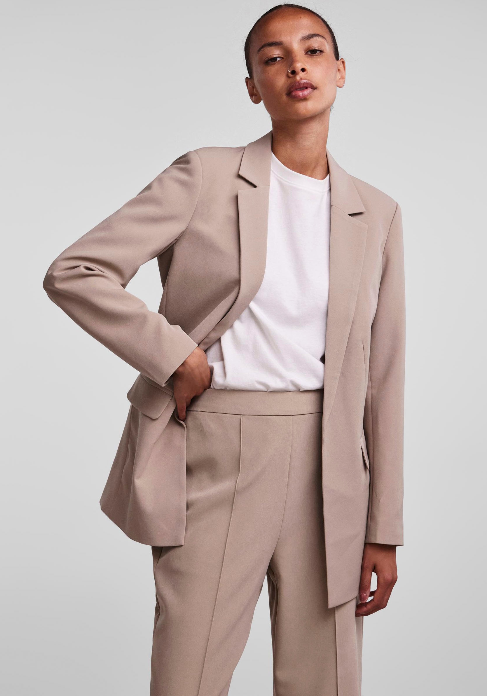 pieces Longblazer »PCBOSELLA LS LOOSE BLAZER NOOS«, in leichter Oversize Form von Pieces