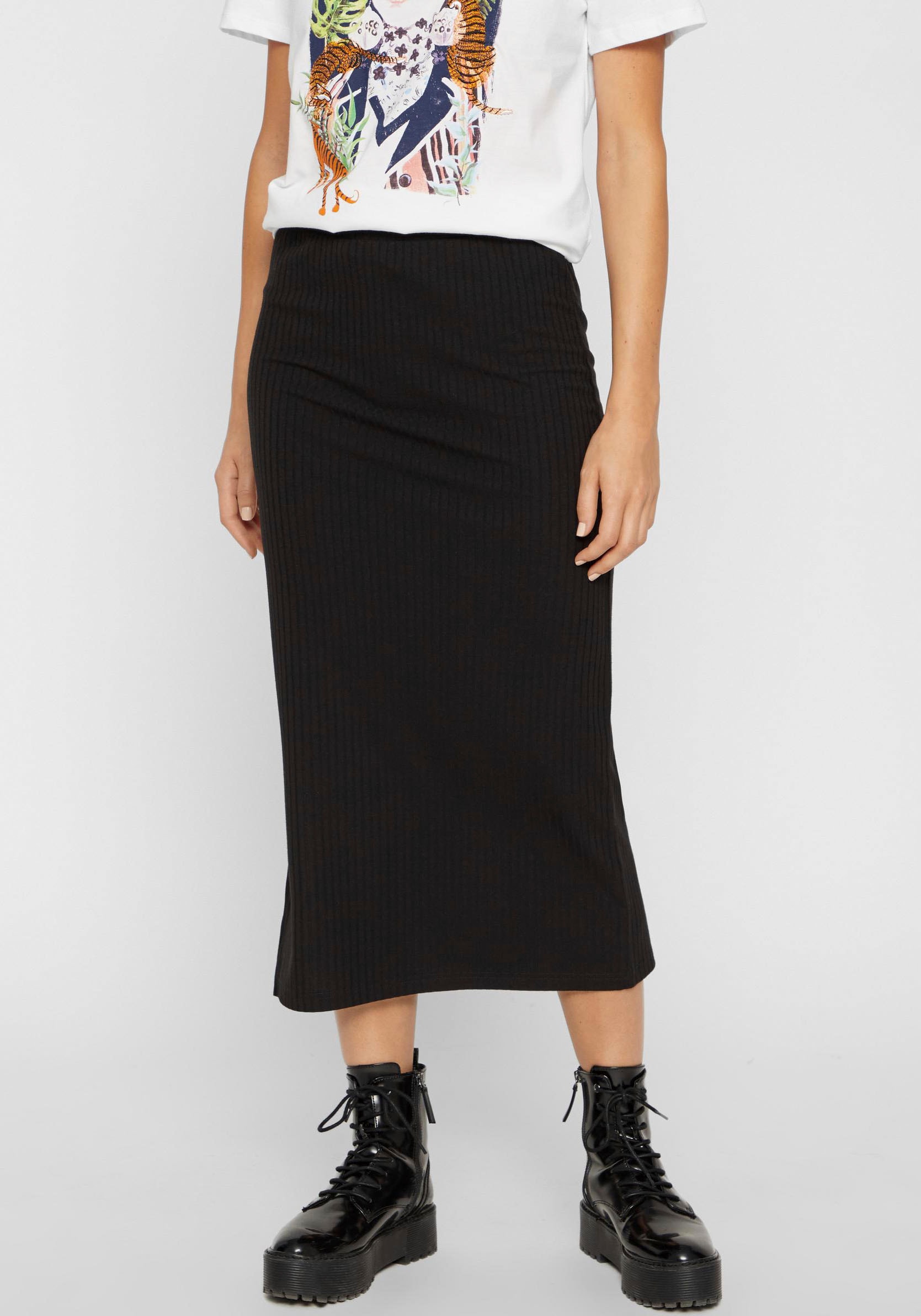 pieces Midirock »PCKYLIE MW MIDI SKIRT NOOS« von Pieces