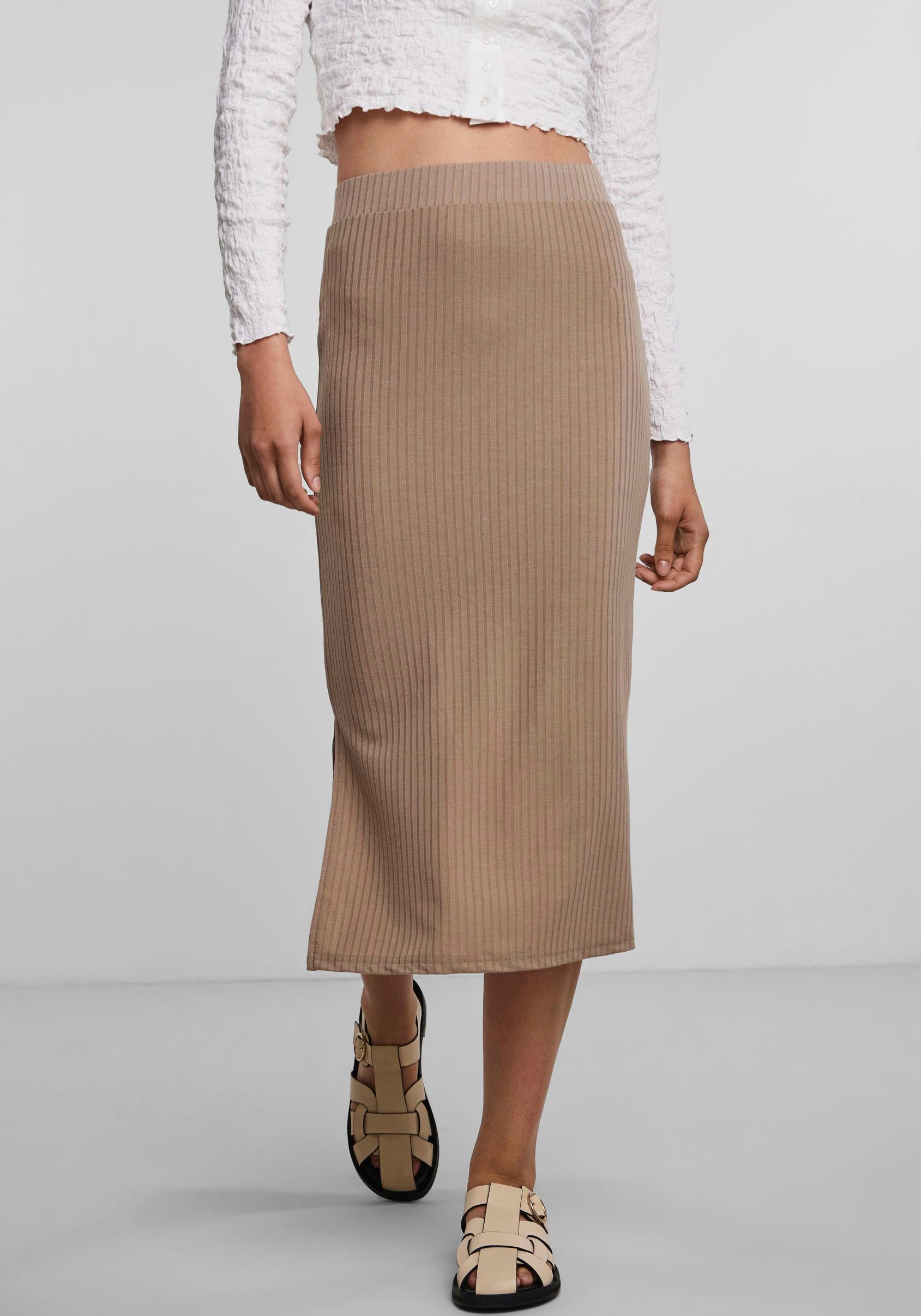 pieces Midirock »PCKYLIE MW MIDI SKIRT NOOS« von Pieces