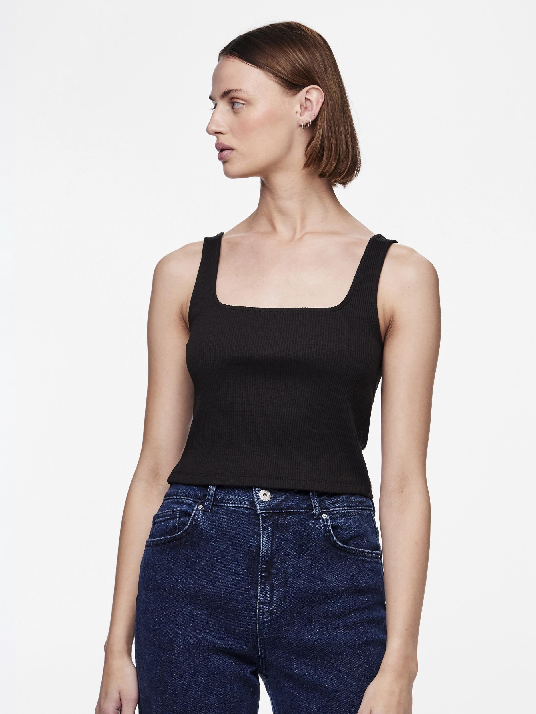 pieces Ripptanktop »PCNUKISA CROPPED TANK TOP NOOS« pieces Ripptanktop »PCNUKISA CROPPED TANK TOP NOOS« von Pieces