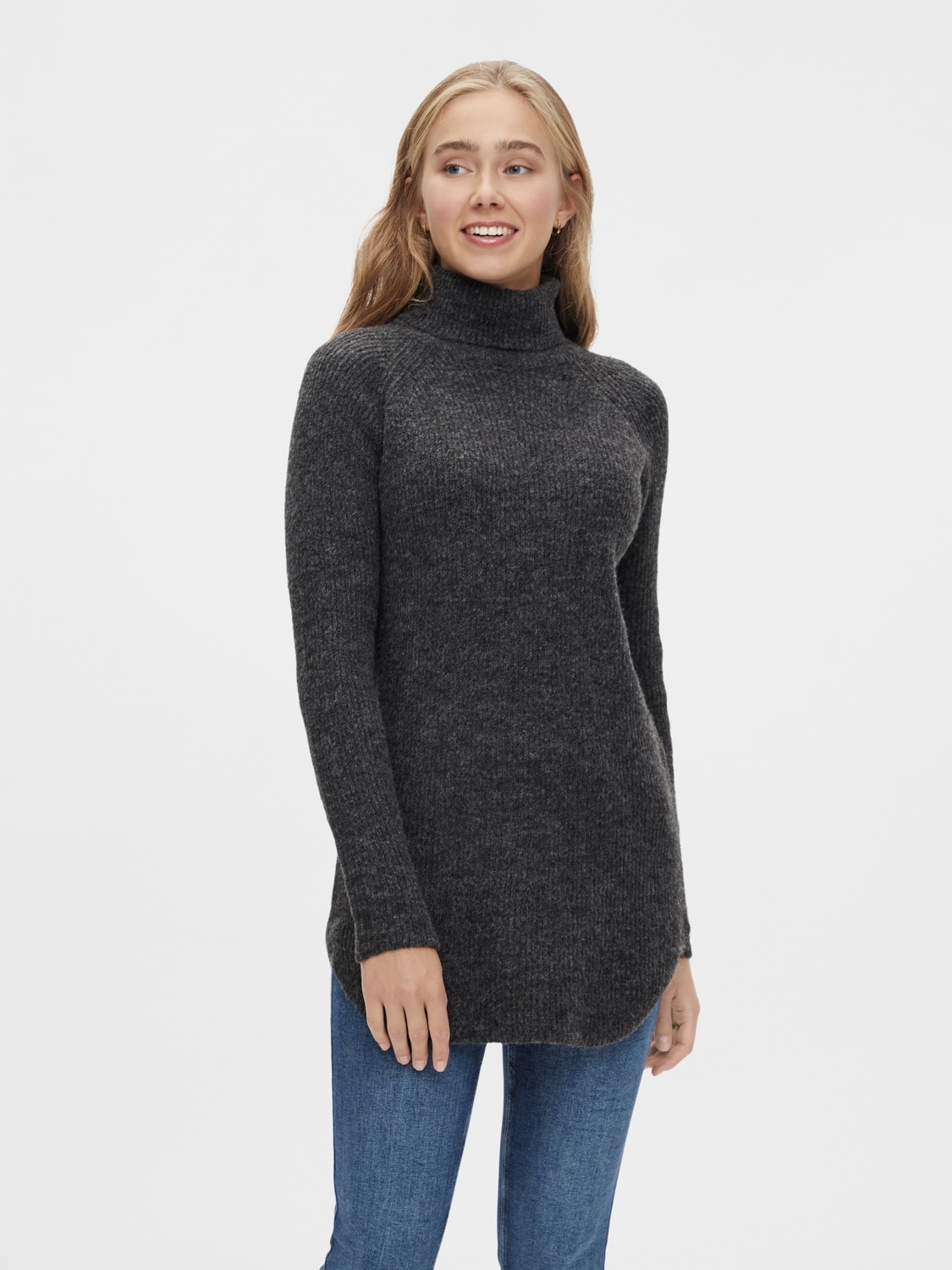 pieces Rollkragenpullover »PCELLEN LS LONG KNIT NOOS BC« von Pieces