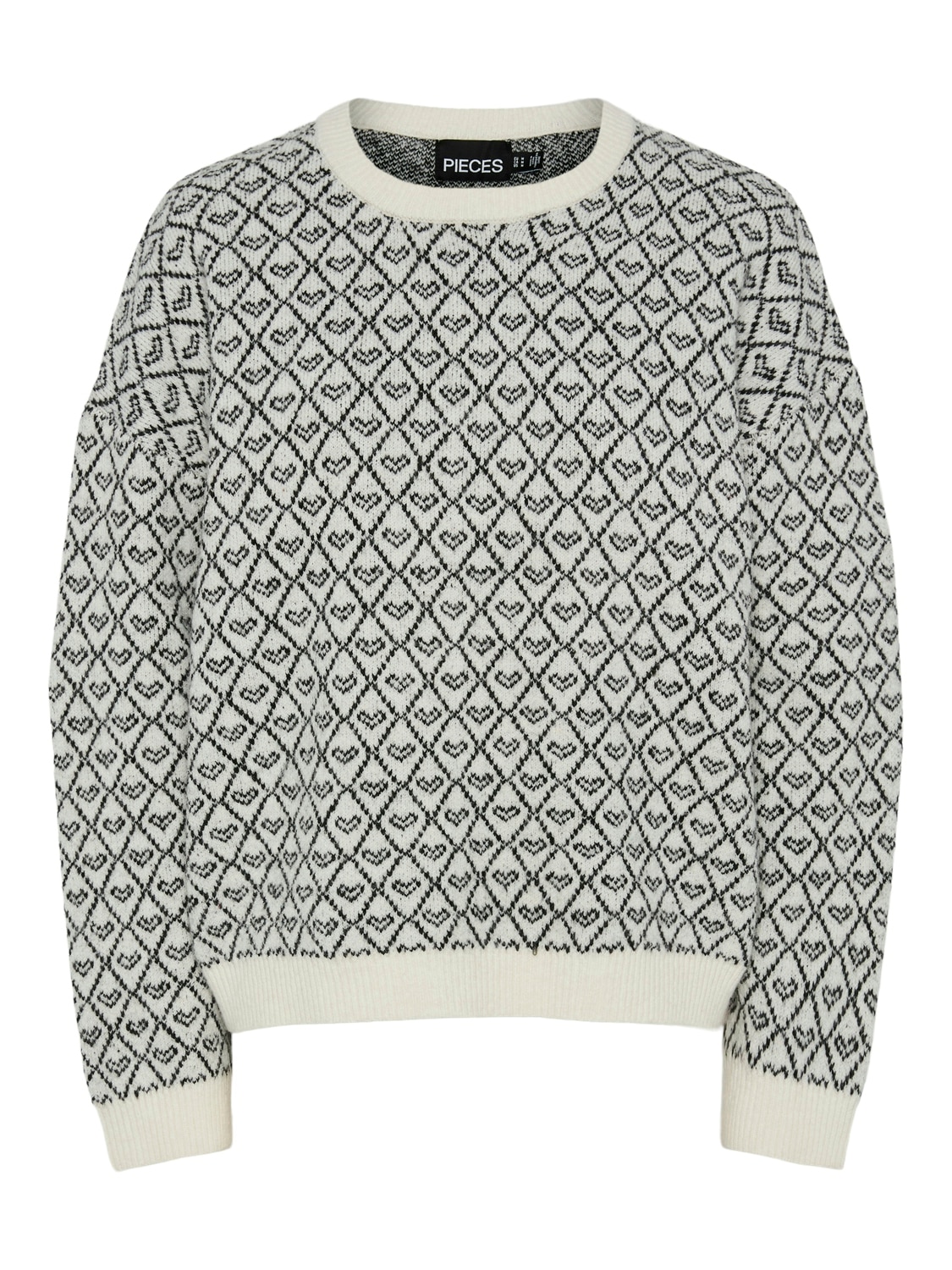 pieces Rundhalspullover »PCNAVI LS O-NECK KNIT MM« von Pieces