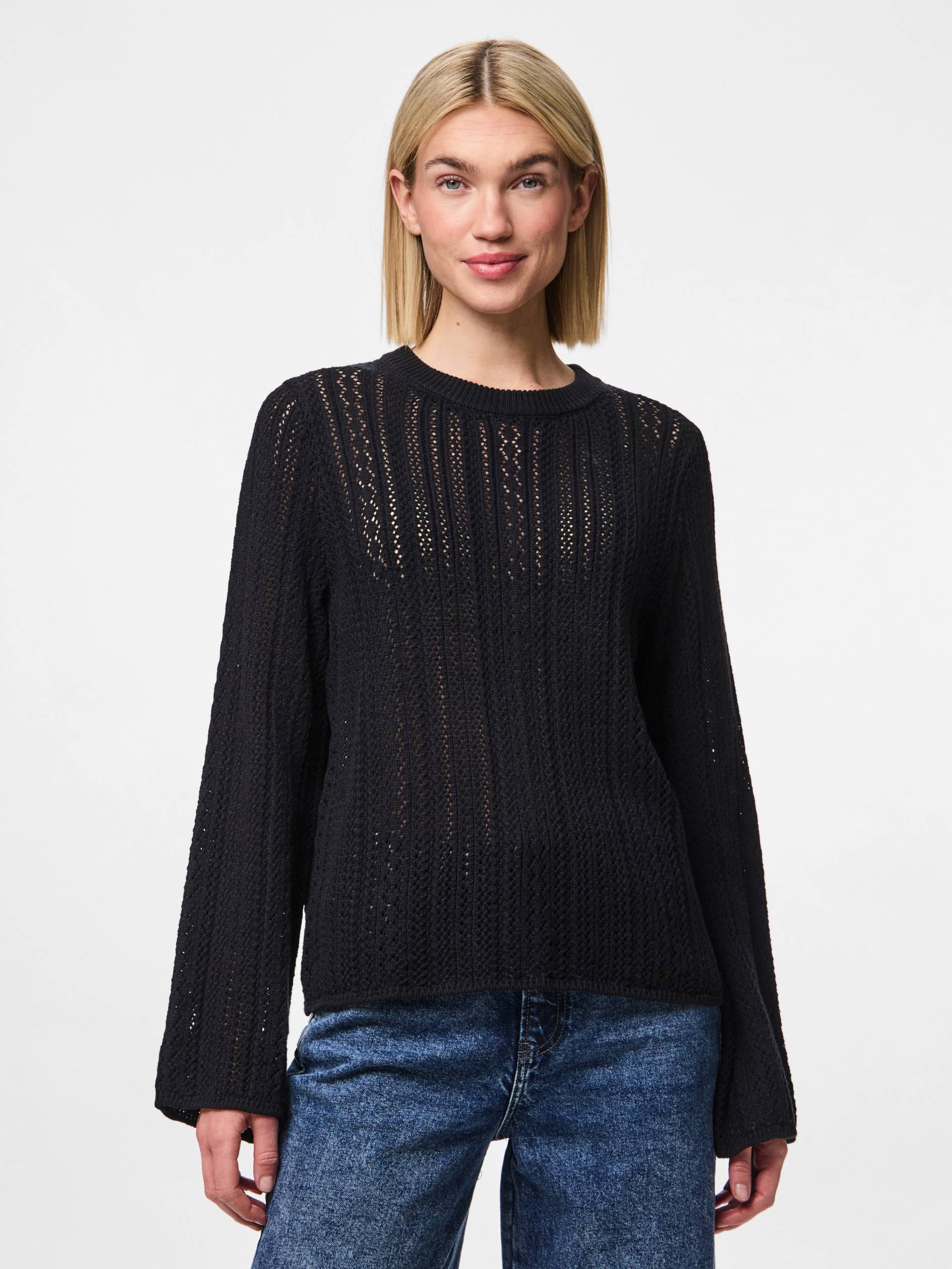 pieces Rundhalspullover »PCNUKA LS O-NECK KNIT NOOS BC« von Pieces