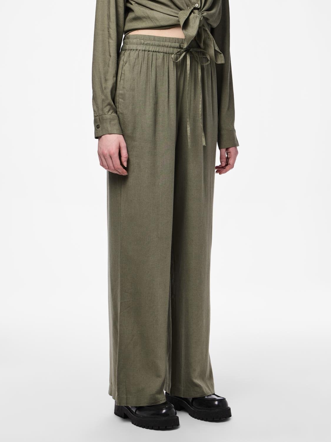 pieces Schlupfhose »PCPIA HW WIDE PANTS WVN NOOS« von Pieces