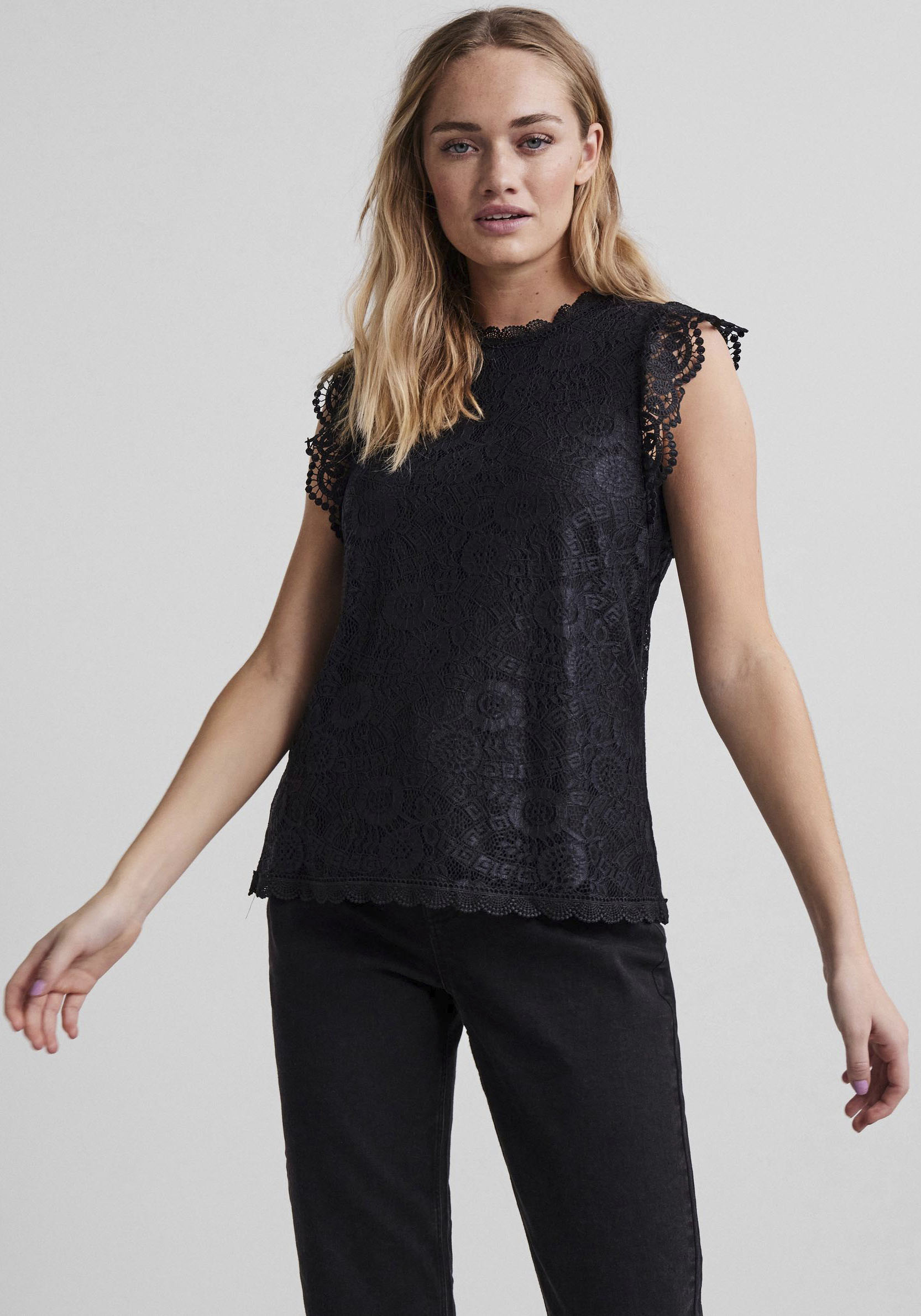 pieces Spitzentop »PCOLLINE« von Pieces