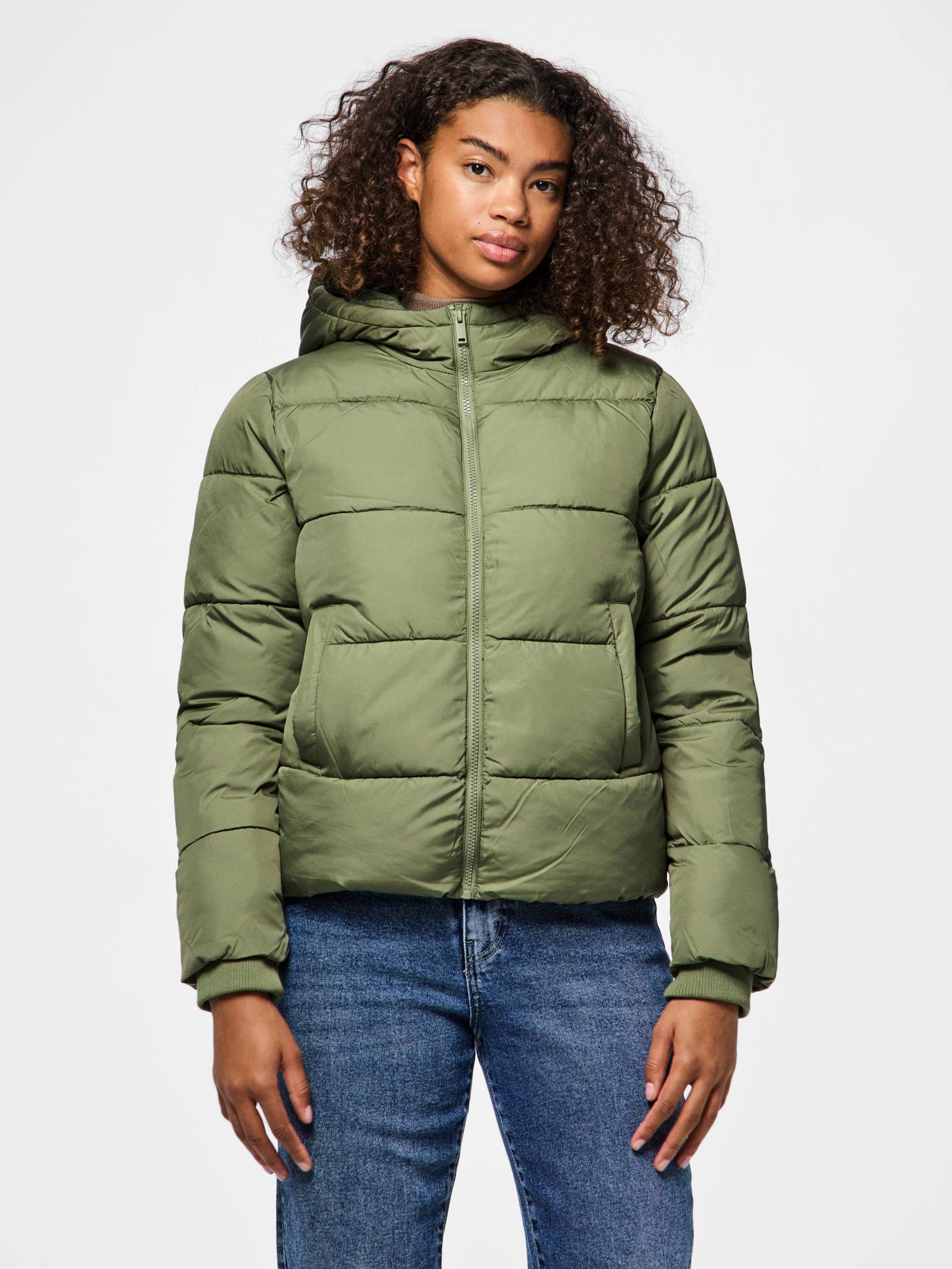 pieces Steppjacke »PCBEE NEW SHORT PUFFER JACKET NOOS BC«, mit Kapuze von Pieces