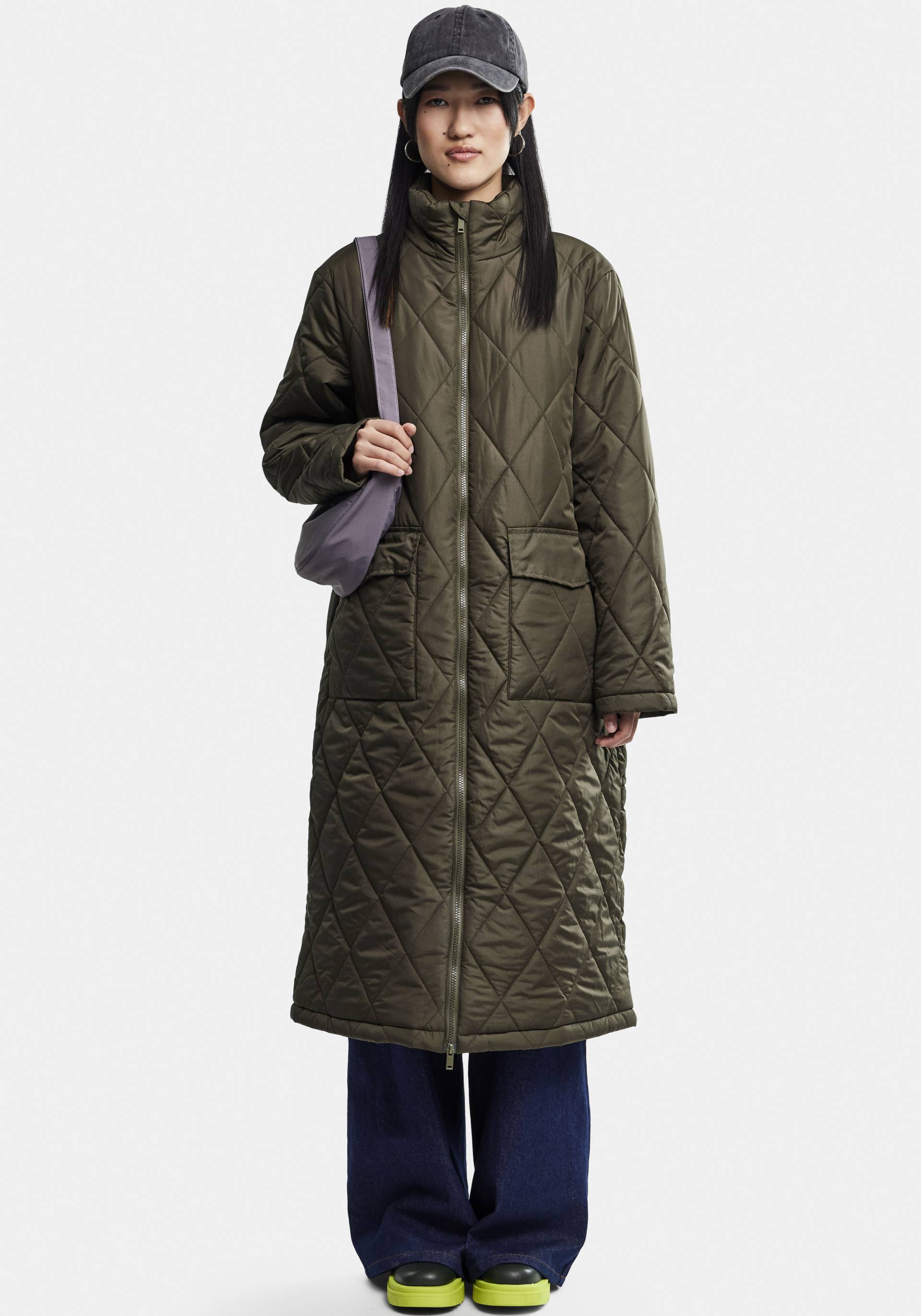 pieces Steppmantel »PCMAILEY LONG QUILTED JACKET NOOS BC« von Pieces