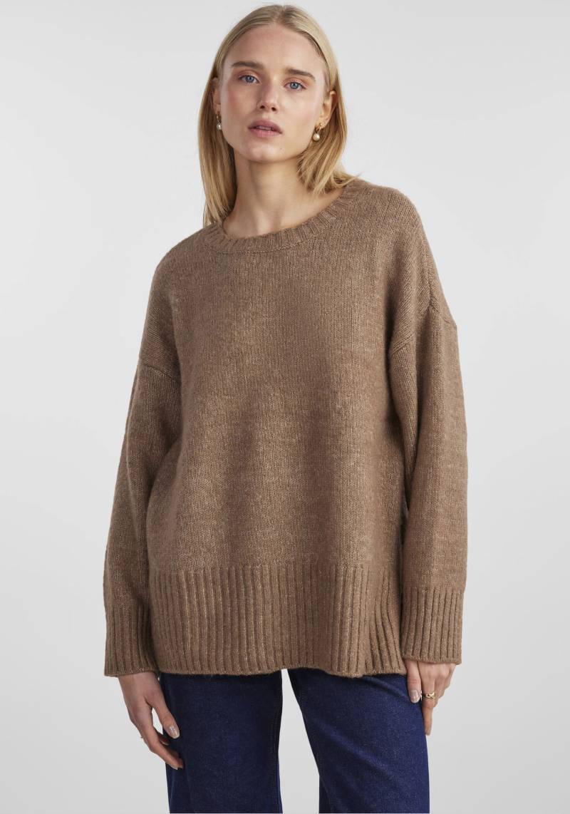 pieces Rundhalspullover »PCNANCY LS LOOSE O-NECK KNIT NOOS BC«, Oversized von Pieces