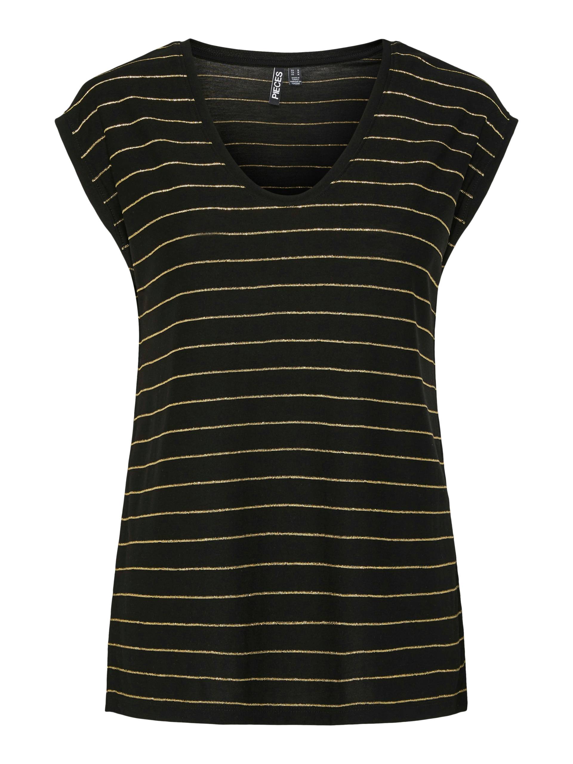 pieces T-Shirt »PC BILLO«, mit Glitzerstreifen pieces T-Shirt »PC BILLO«, mit Glitzerstreifen von Pieces