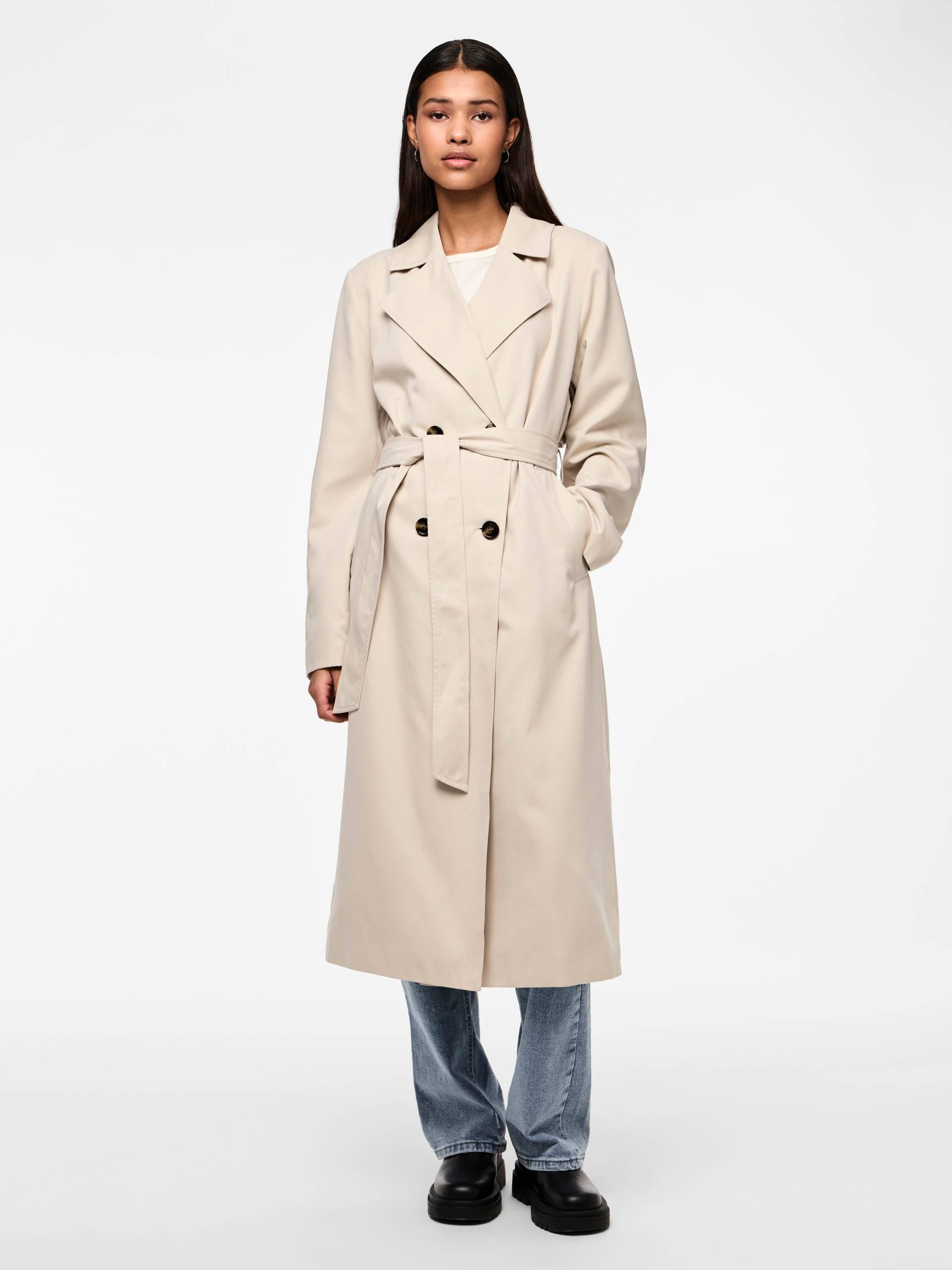 pieces Trenchcoat »PCSCARLETT LS TRENCHCOAT NOOS« von Pieces