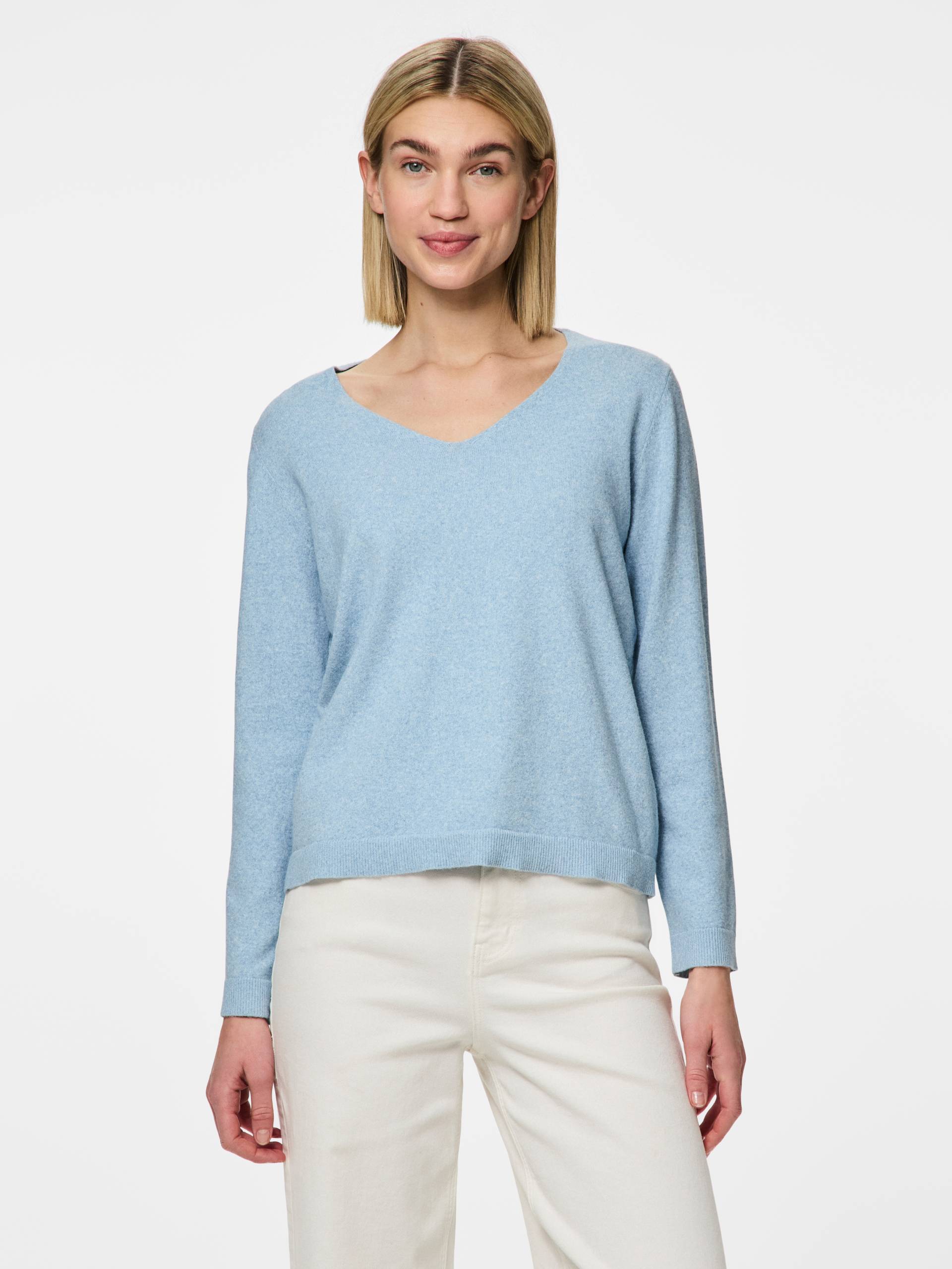 pieces V-Ausschnitt-Pullover »PCBREE LS V-NECK KNIT NOOS BC« von Pieces