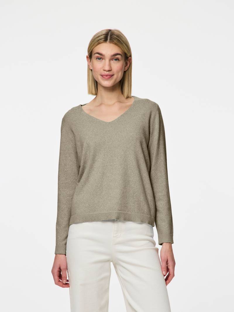 pieces V-Ausschnitt-Pullover »PCBREE LS V-NECK KNIT NOOS BC« von Pieces