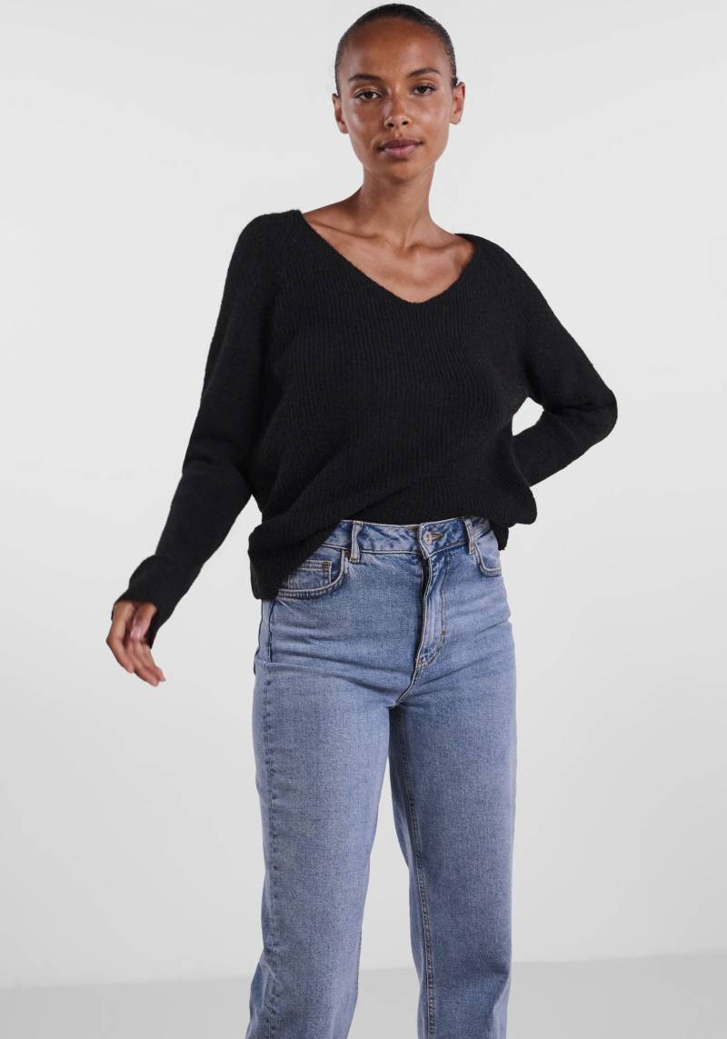 pieces V-Ausschnitt-Pullover »PCELLEN LS V-NECK KNIT NOOS BC«, mit Wolle von Pieces