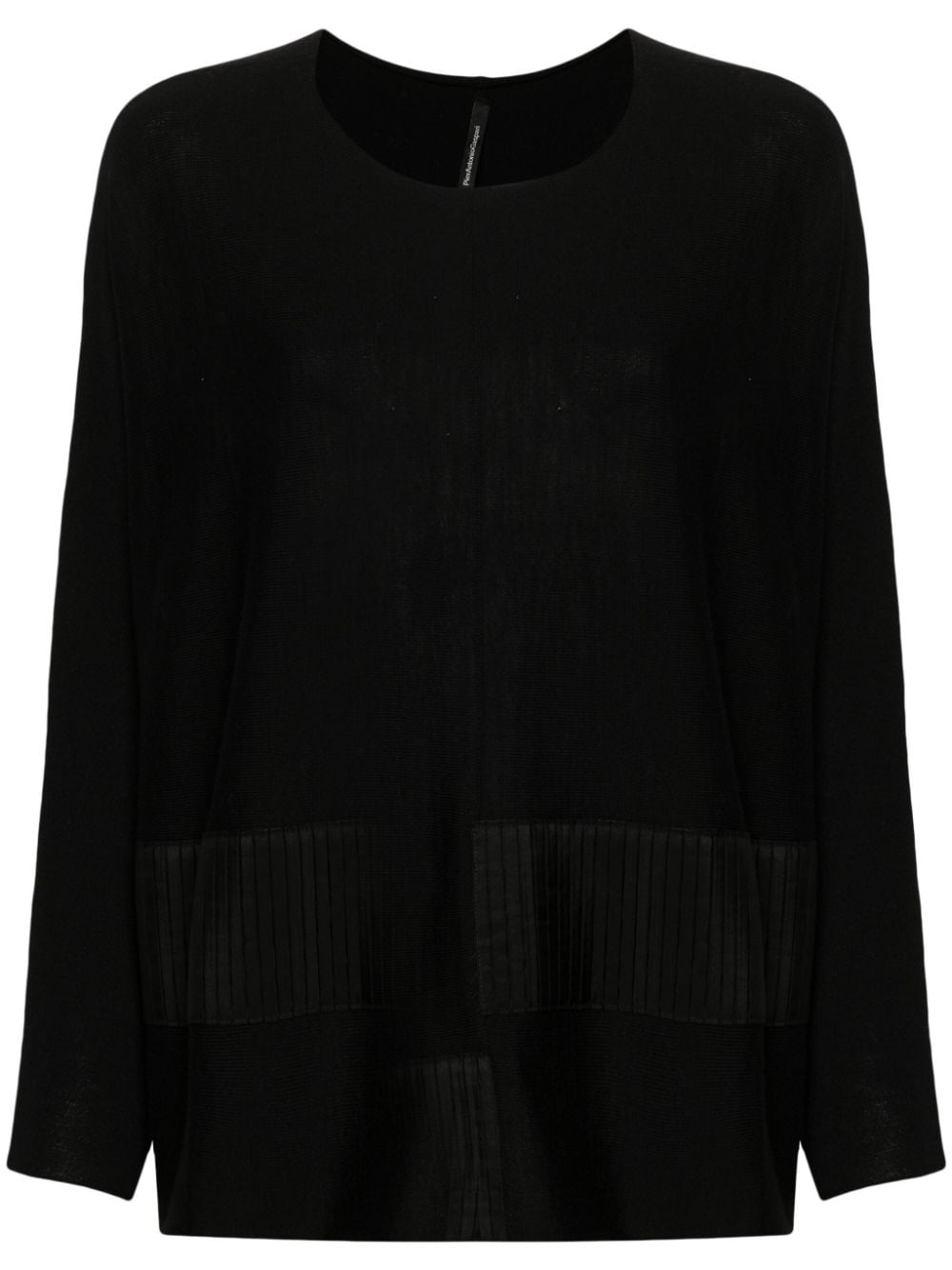 PierAntonioGaspari chunky-ribbed-detail sweater - Black von PierAntonioGaspari