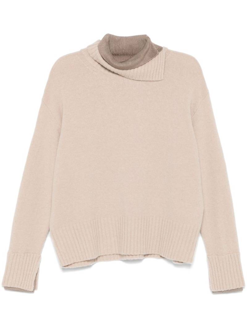 PierAntonioGaspari high-neck sweater - Neutrals von PierAntonioGaspari