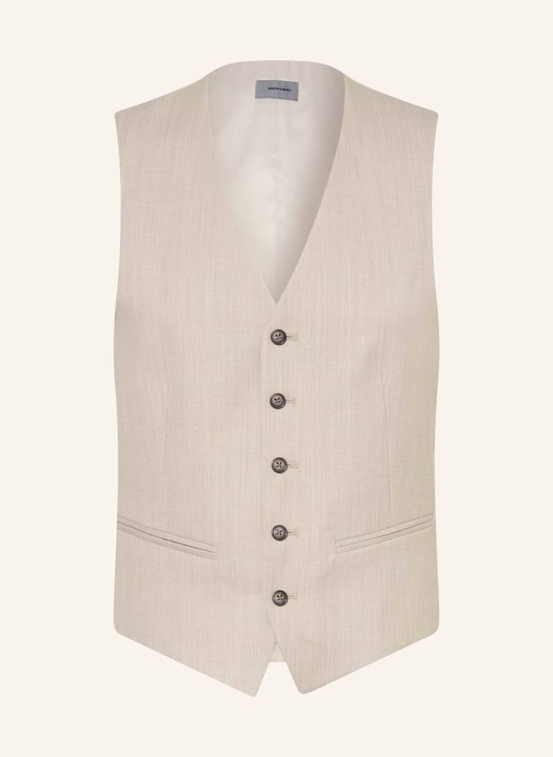 Pierre Cardin Anzugweste Hugo Extra Slim Fit beige von Pierre Cardin
