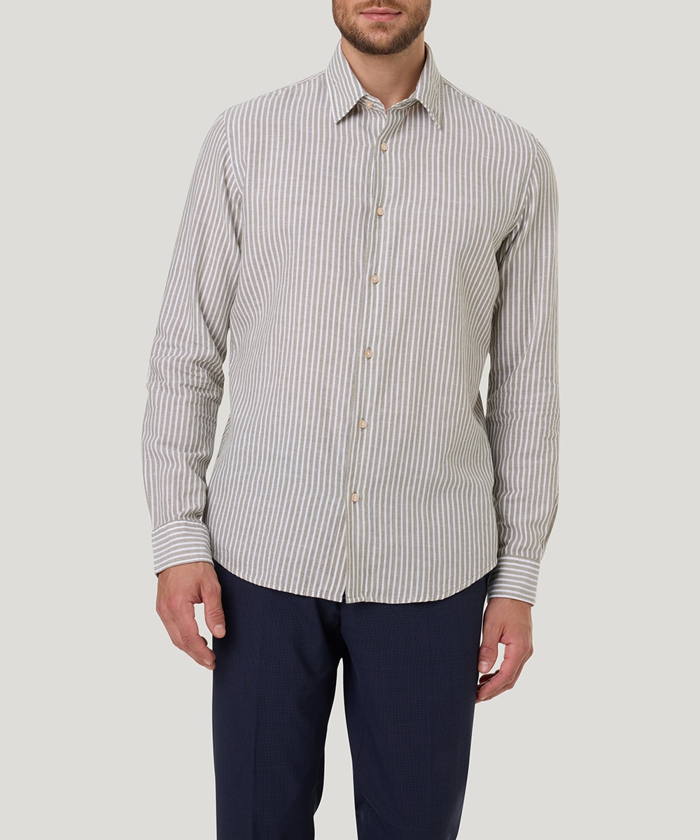 Pierre Cardin Langarmhemd »Kent,MF,TW106«, mit Streifen Muster von Pierre Cardin