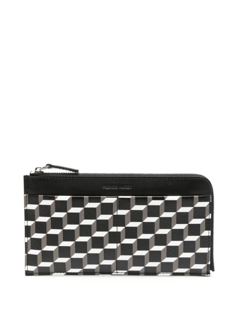 Pierre Hardy Palatine Cube Perspective-print wallet - Black von Pierre Hardy