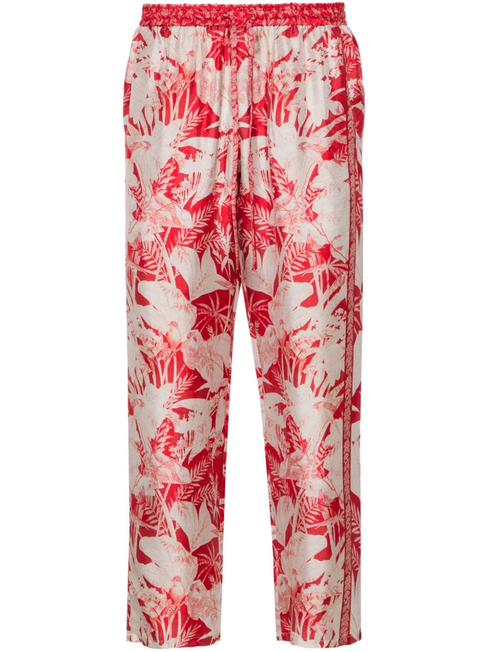 Pierre-Louis Mascia Aloe silk trousers - Red von Pierre-Louis Mascia