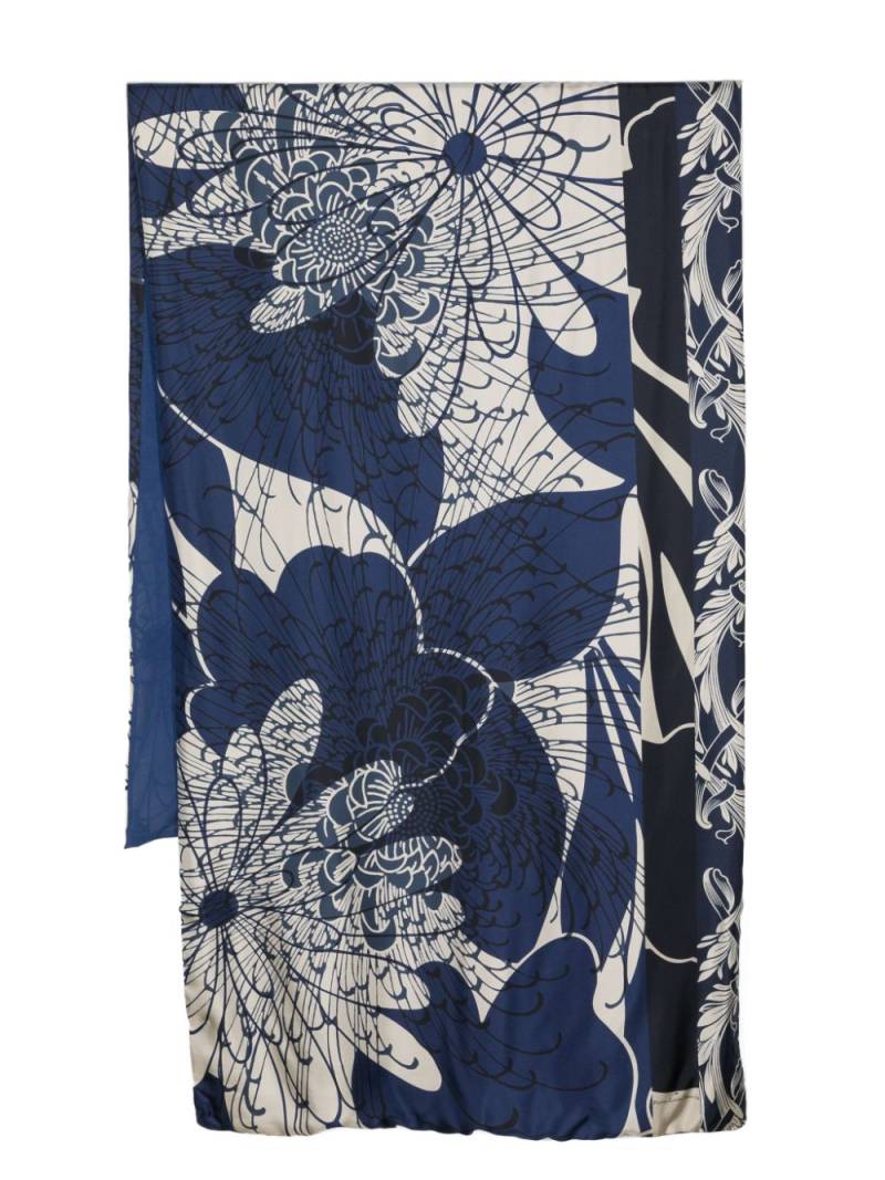 Pierre-Louis Mascia Aloesta floral-print scarf - Blue von Pierre-Louis Mascia