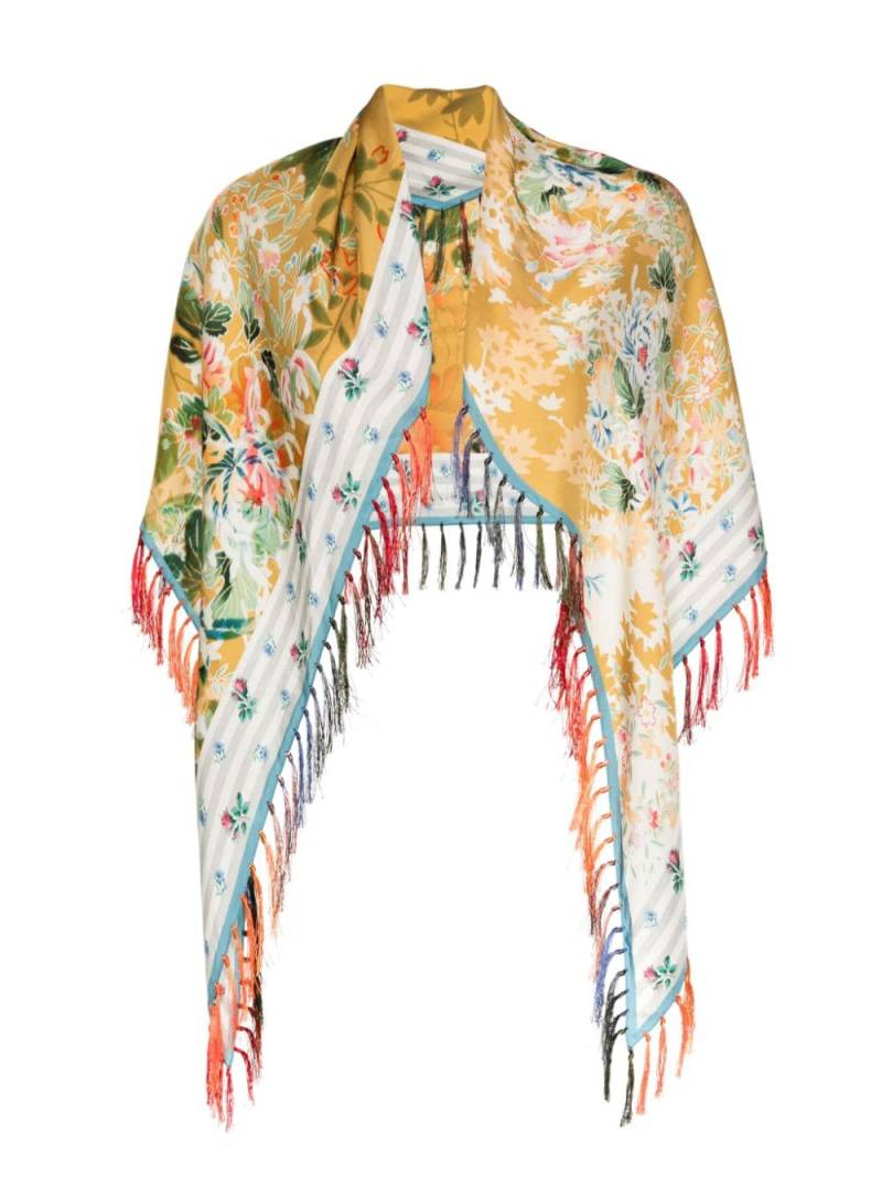 Pierre-Louis Mascia Aloeuw silk fringed scarf - Yellow von Pierre-Louis Mascia