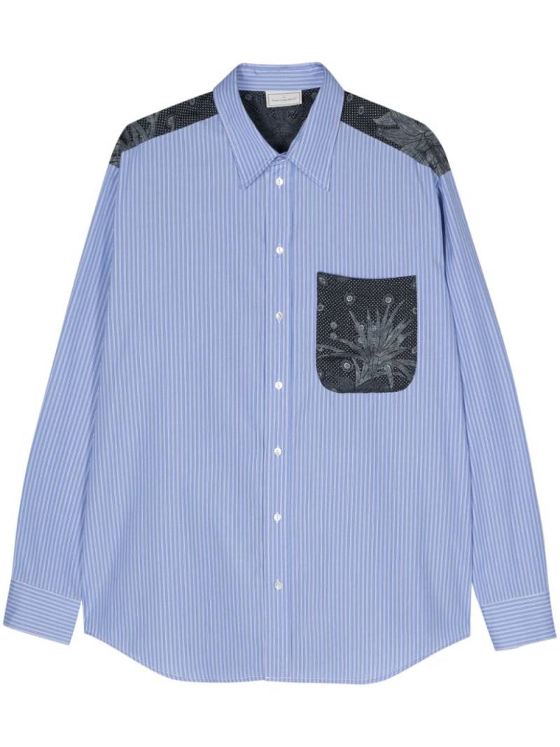 Pierre-Louis Mascia Alotho mix-print shirt - Blue von Pierre-Louis Mascia