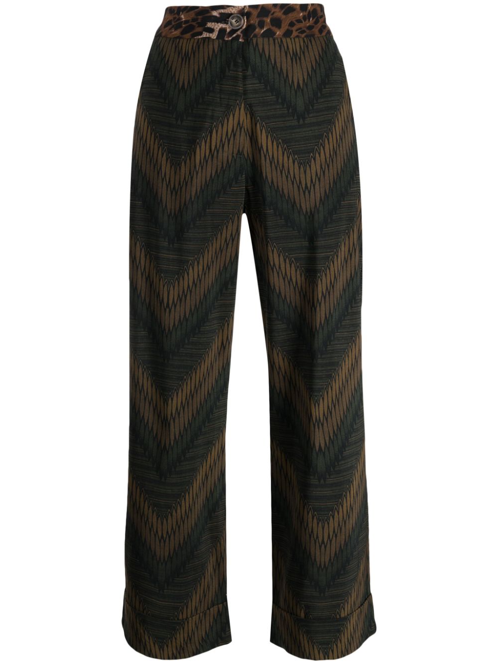 Pierre-Louis Mascia Dylan high-waisted trousers - Green von Pierre-Louis Mascia