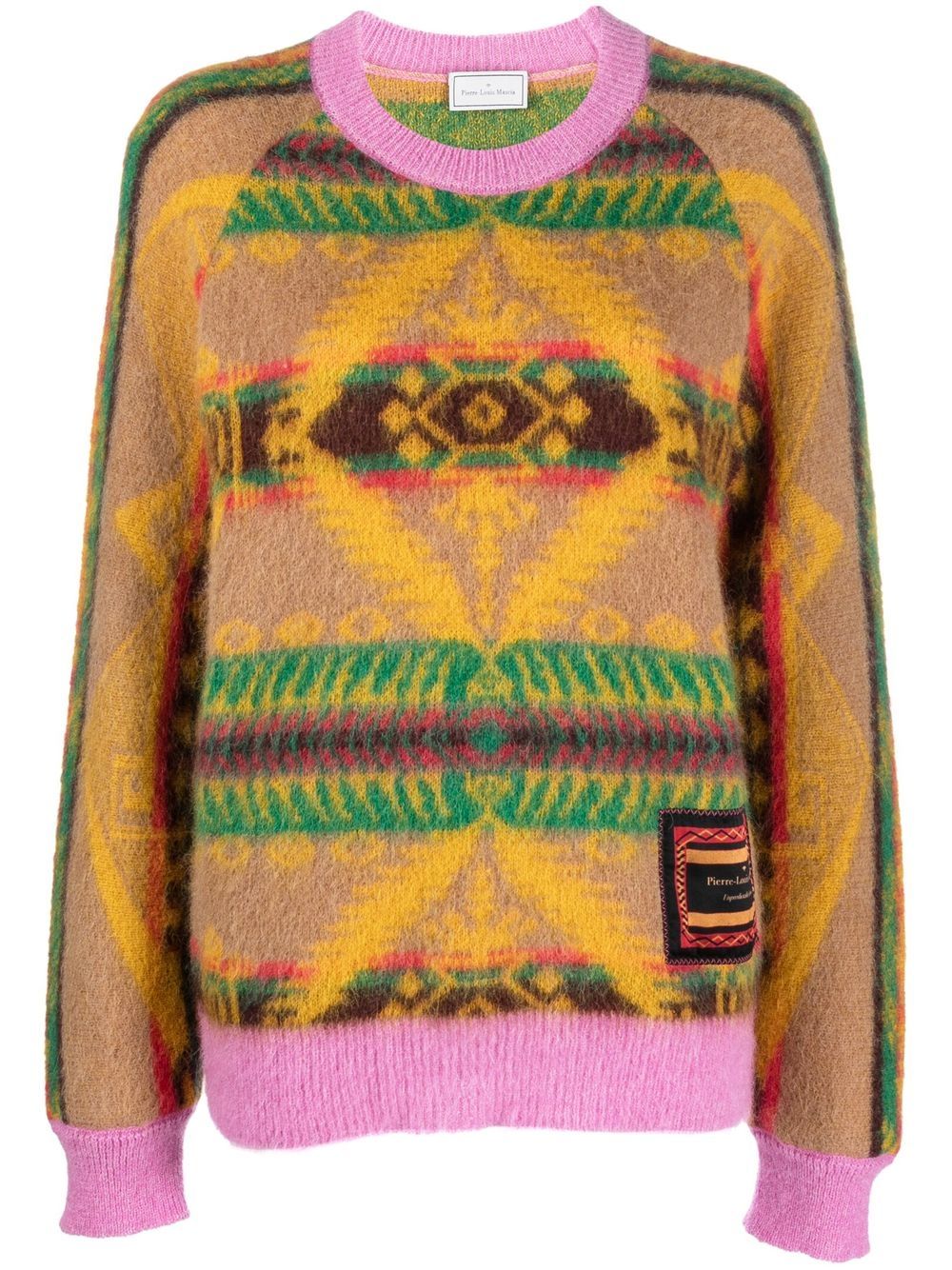 Pierre-Louis Mascia abstract-pattern knit jumper - Yellow von Pierre-Louis Mascia