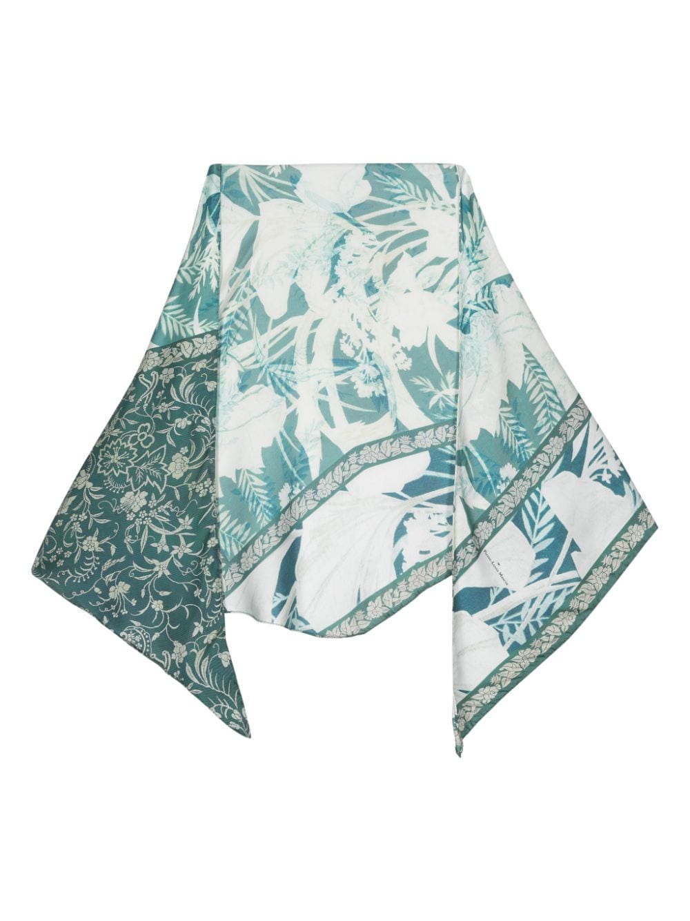 Pierre-Louis Mascia abstract pattern-print silk scarf - Blue von Pierre-Louis Mascia