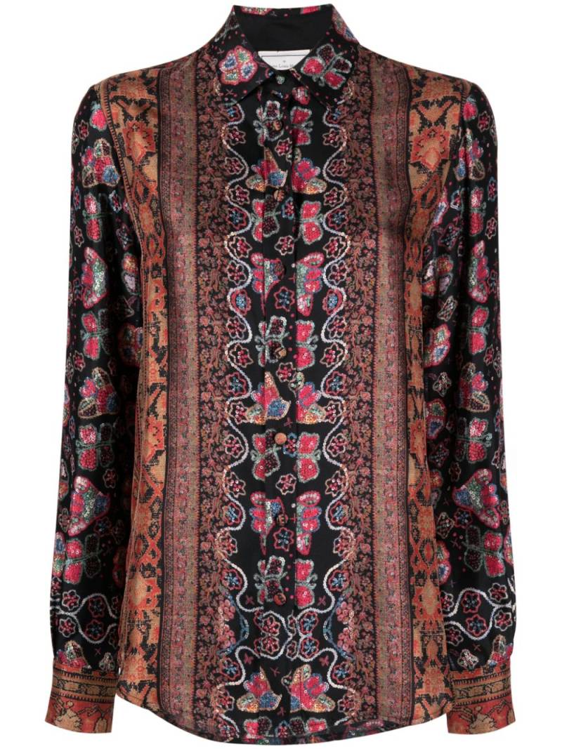 Pierre-Louis Mascia flora-print silk shirt - Multicolour von Pierre-Louis Mascia